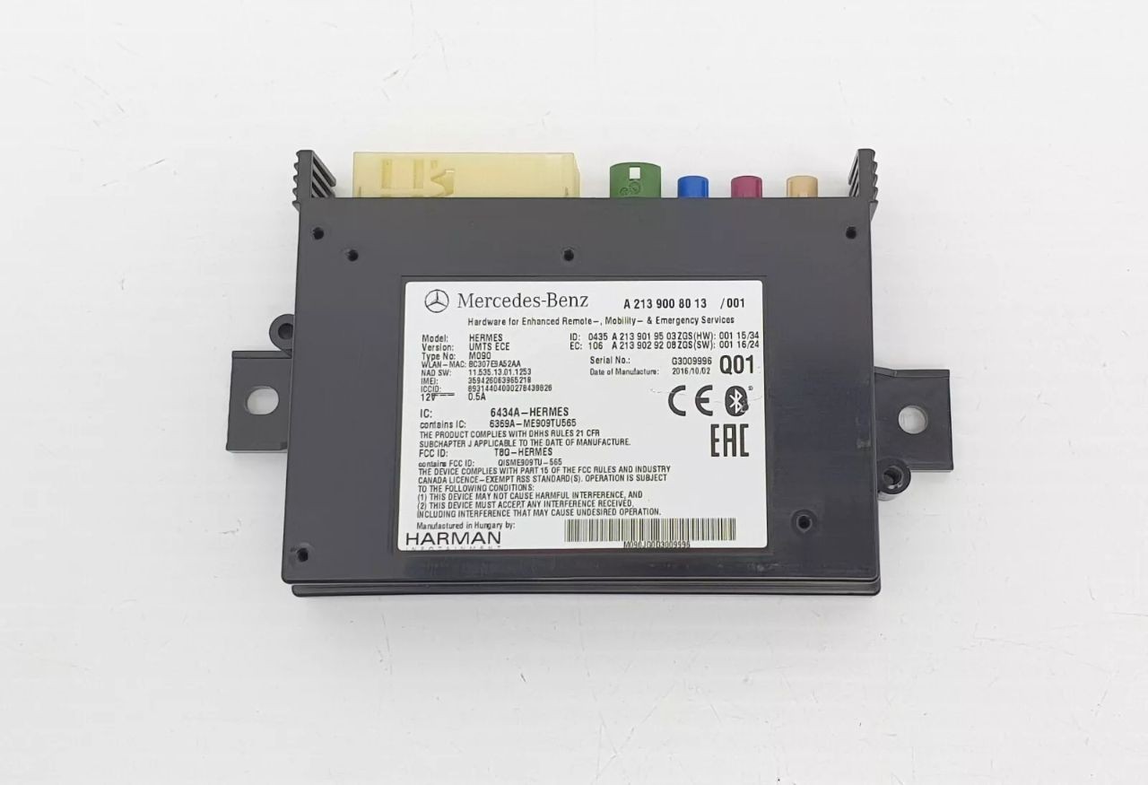 MERCEDES C-CLASS 14-18 S205 BLUETOOTH MOBILITY TELEMATICS CONTROL MODULE