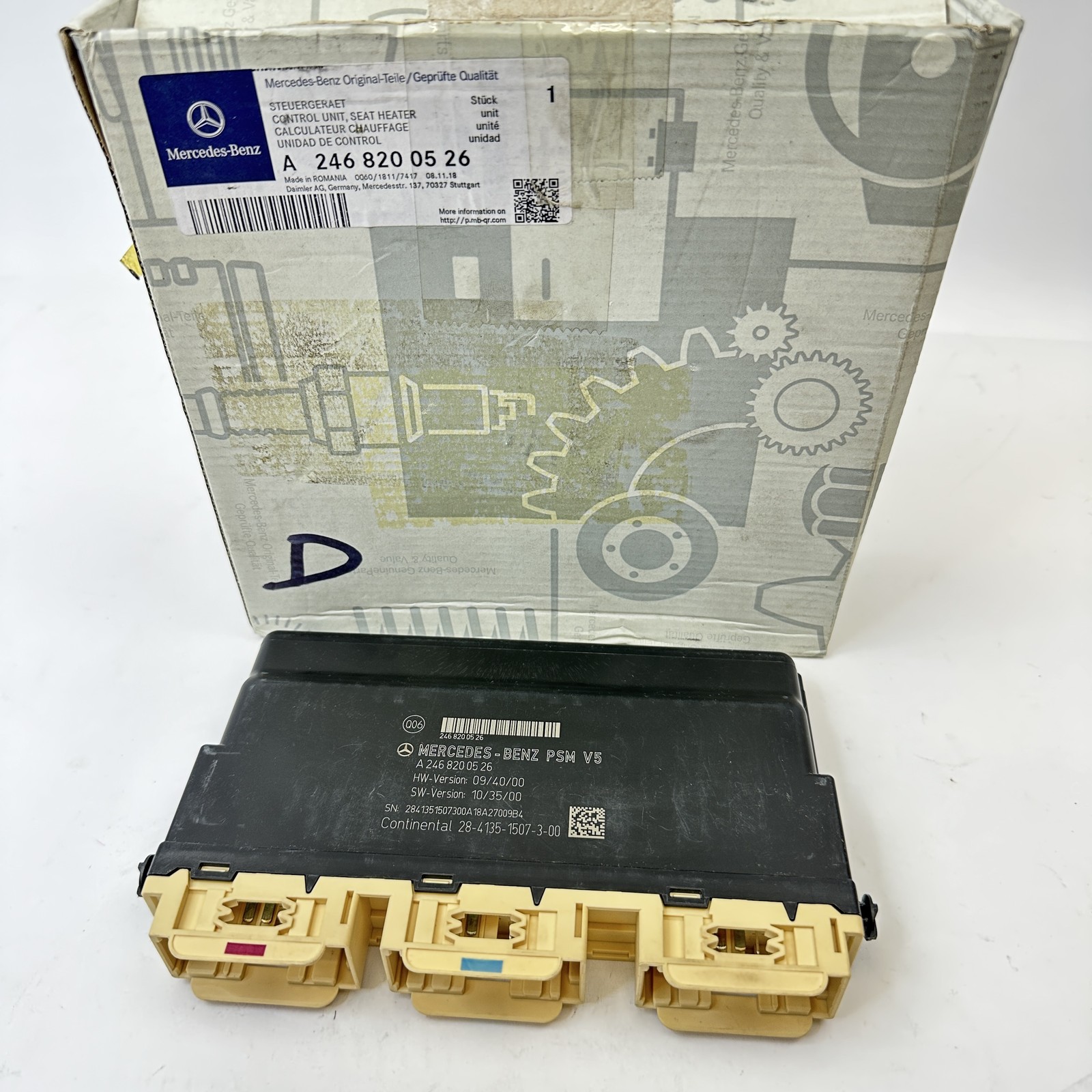 Mercedes-Benz A B Class W246 Front Seat Control ECU Module Genuine A2468200526