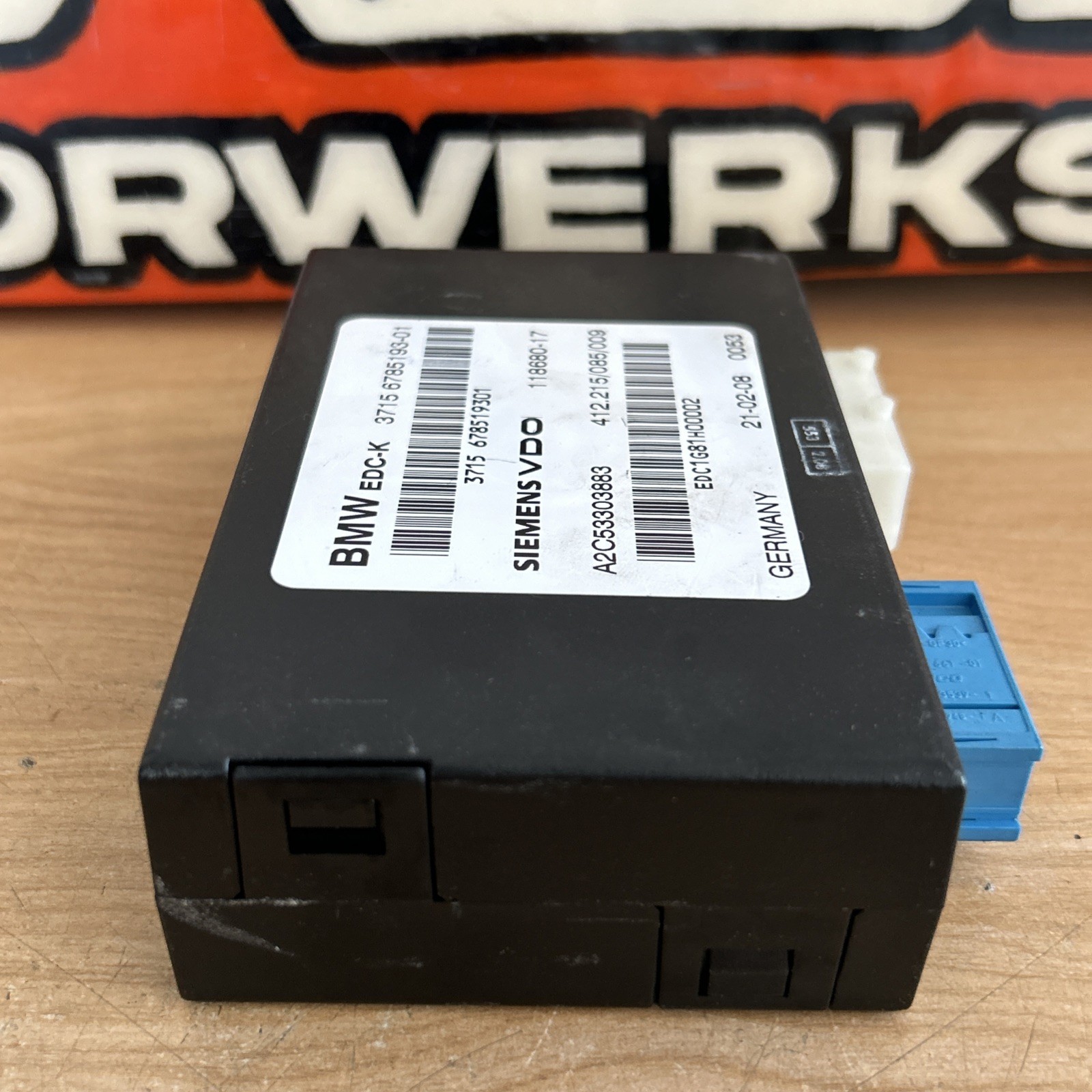 2008-2013 BMW M3 E92 E93 EDC K DAMPER SUSPENSION CONTROL MODULE UNIT OEM 6785193