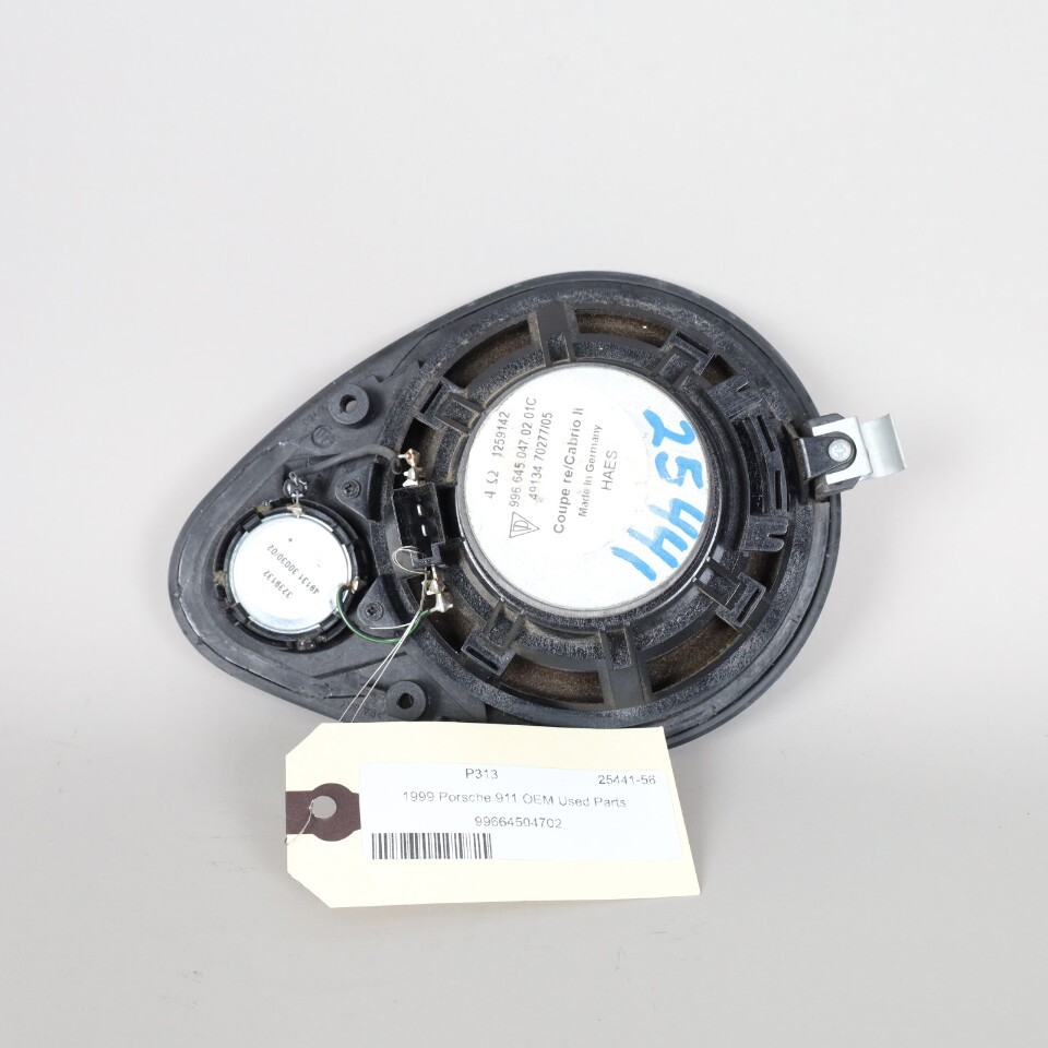 1999-2004 Porsche 911 996 Left Rear Speaker HAES Black 99664504702 OEM
