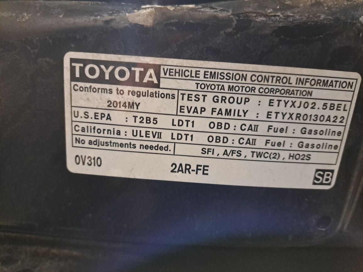 2014 Rav 4 Engine Computer/Module Ecu/Ecm/Pcm Sku#4363237