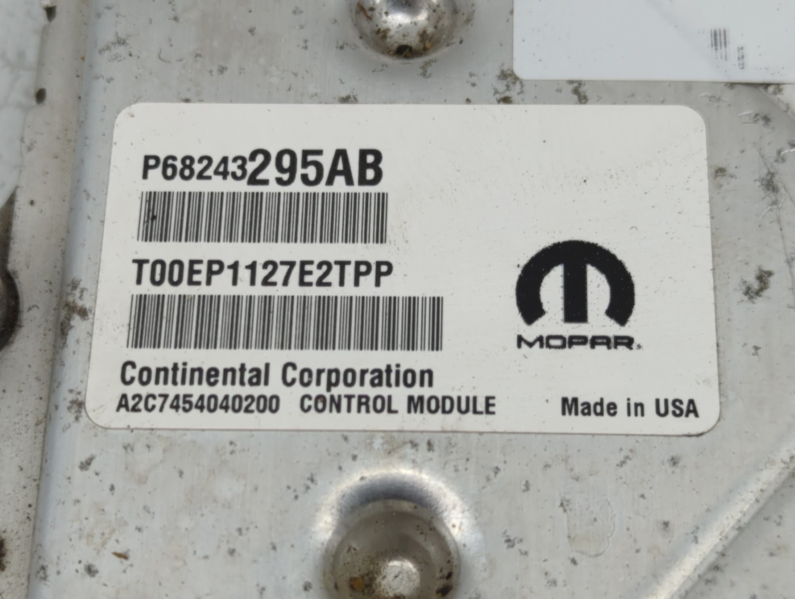2016 Dodge Grand Caravan Engine Control Computer Ecu Pcm Ecm Pcu Oem RNCLN