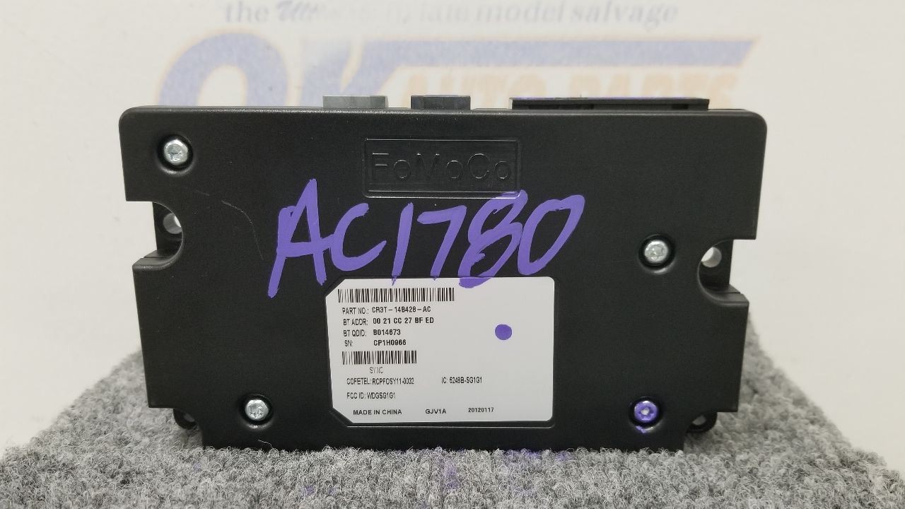 12 FORD MUSTANG COMMUNICATION CONTROL MODULE CR3T14D212AC