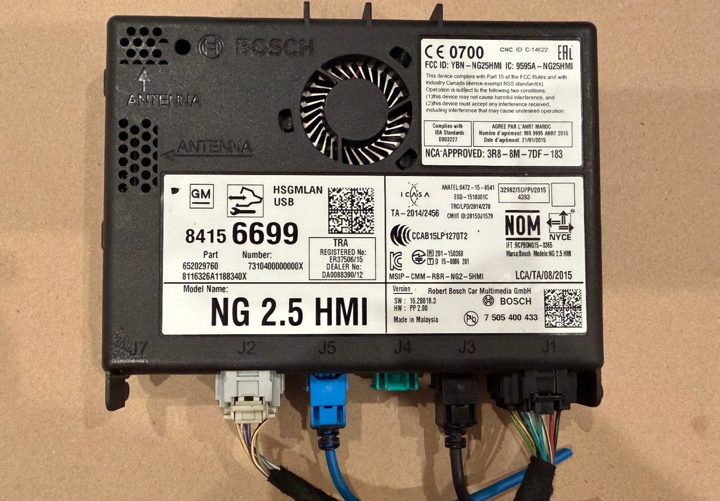 2016-2024 Chevy Malibu HMI Human Machine interface Control Module NG 2.5 6699