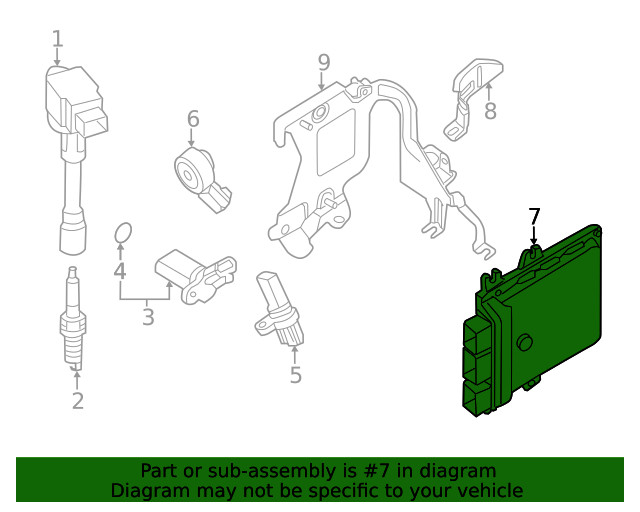 Genuine Nissan Engine Control Module (ECM) 23703-9NT0A