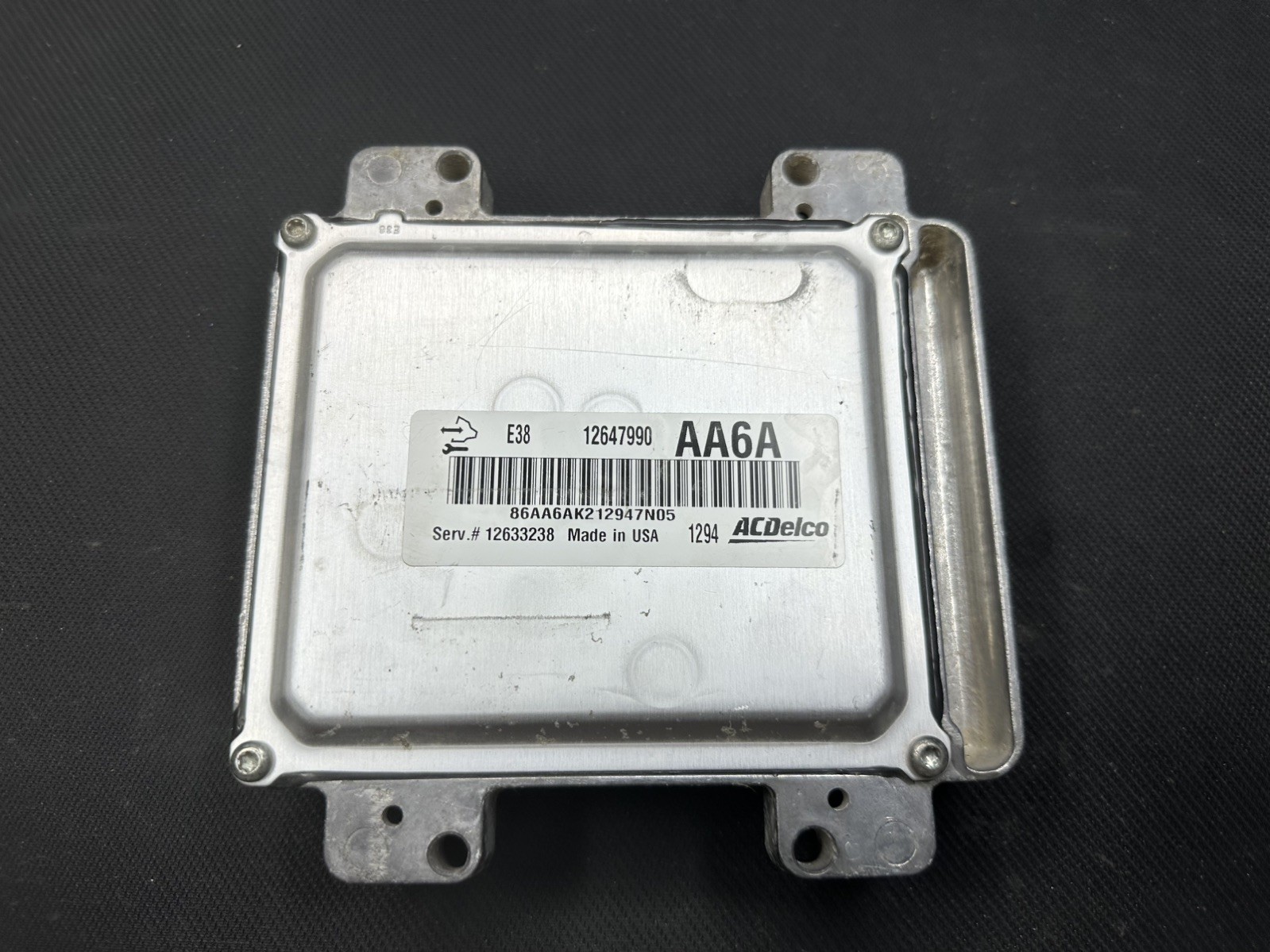 Used ACDelco E38 12647990 ECU 12633238