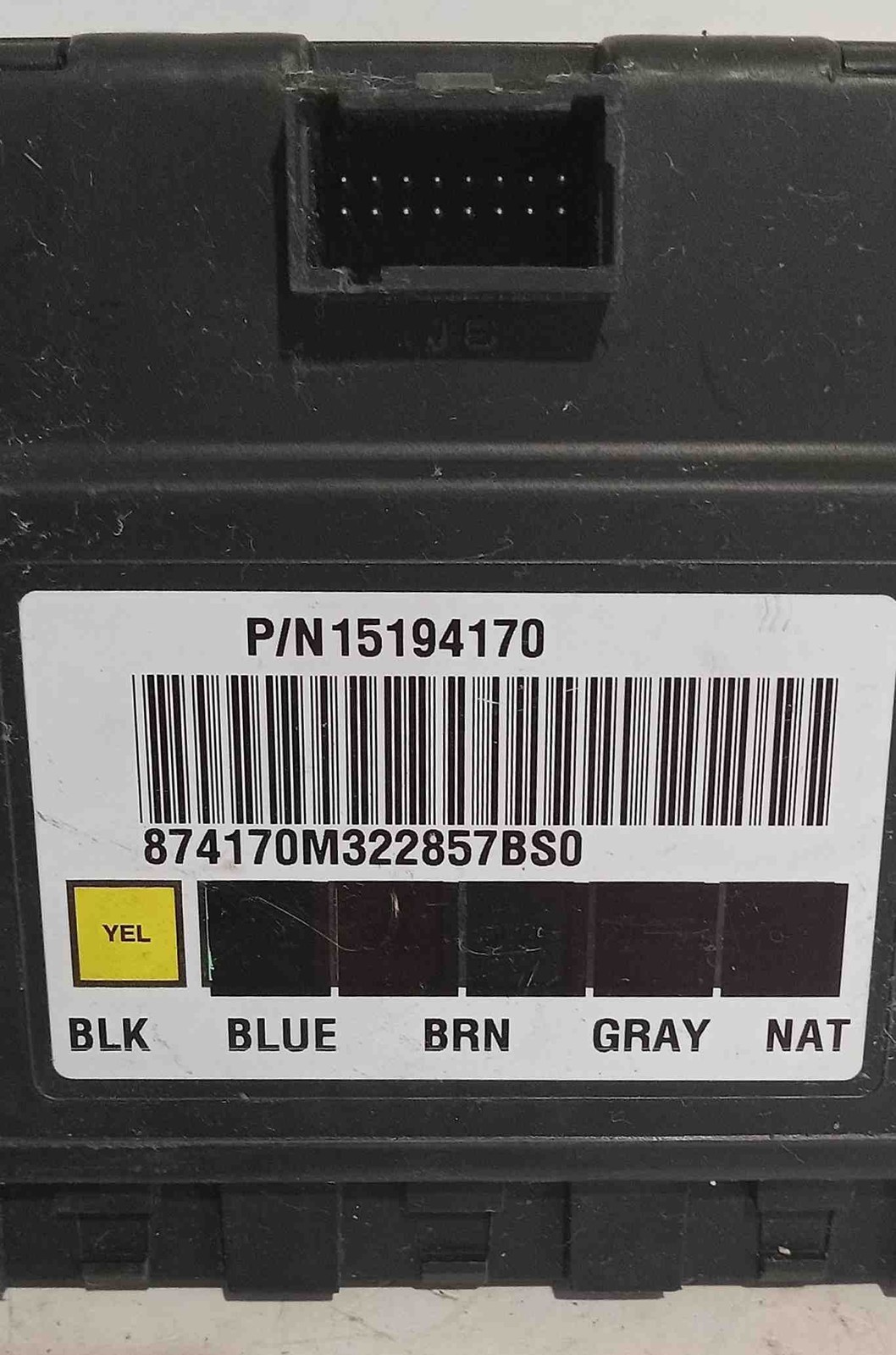 2003 SUBURBAN 1500 BODY CONTROL MODULE ID 15194170 USED OEM
