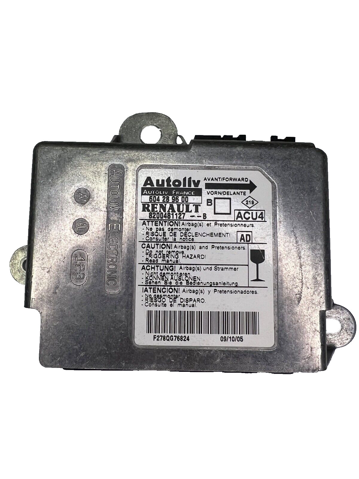 Renault SRS module 604289600 8200481127 Autoliv original K112