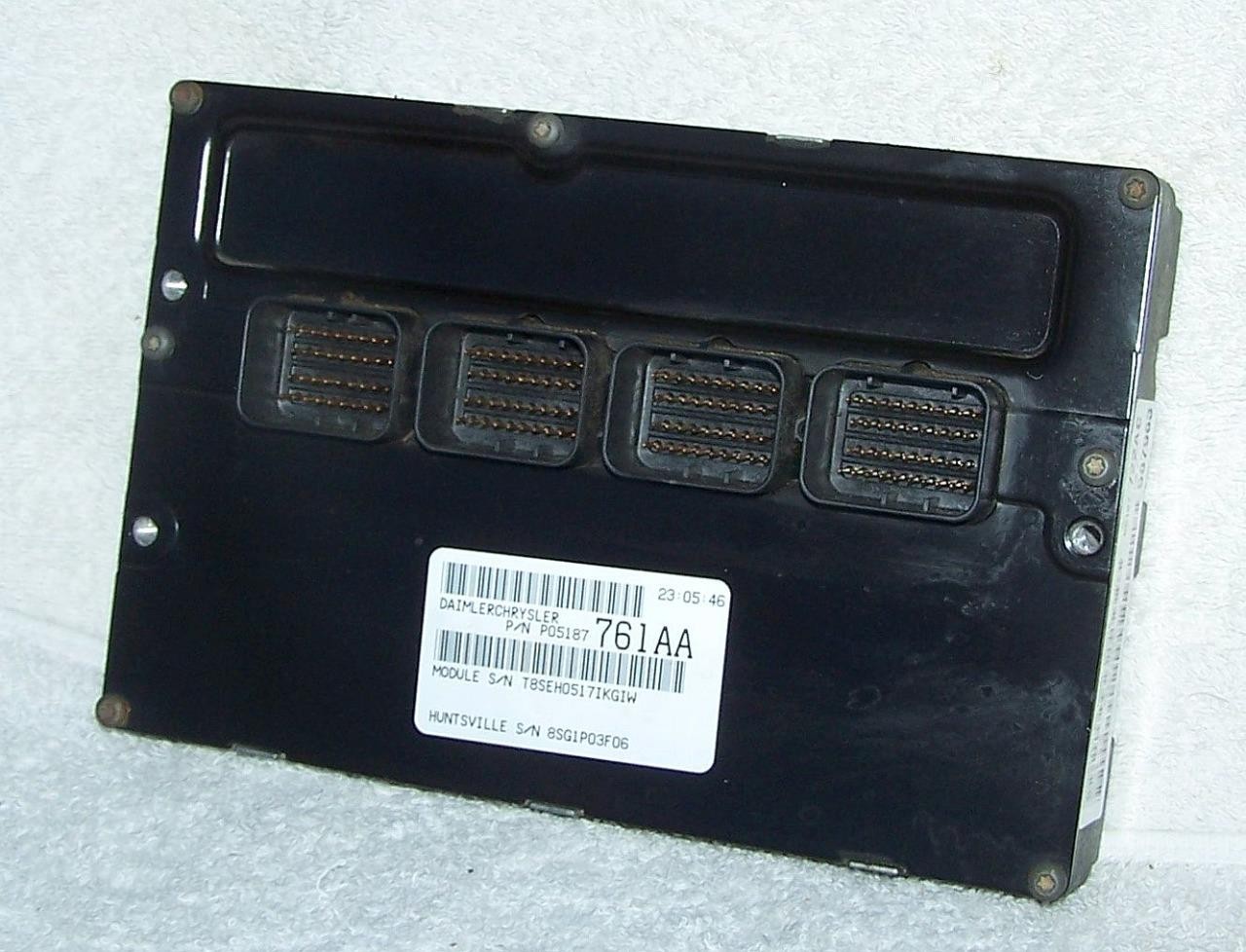 2007 CHRYSLER PT CRUISER 2.4 ENGINE ECM ECU PCM P05187722AC P05187761AA “BONUS”