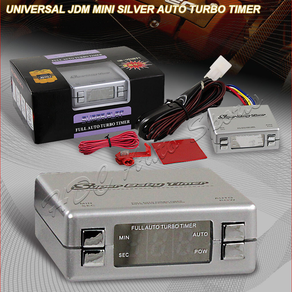 Universal Silver Digital Display Mini Auto Turbo Cooldown Timer Controller