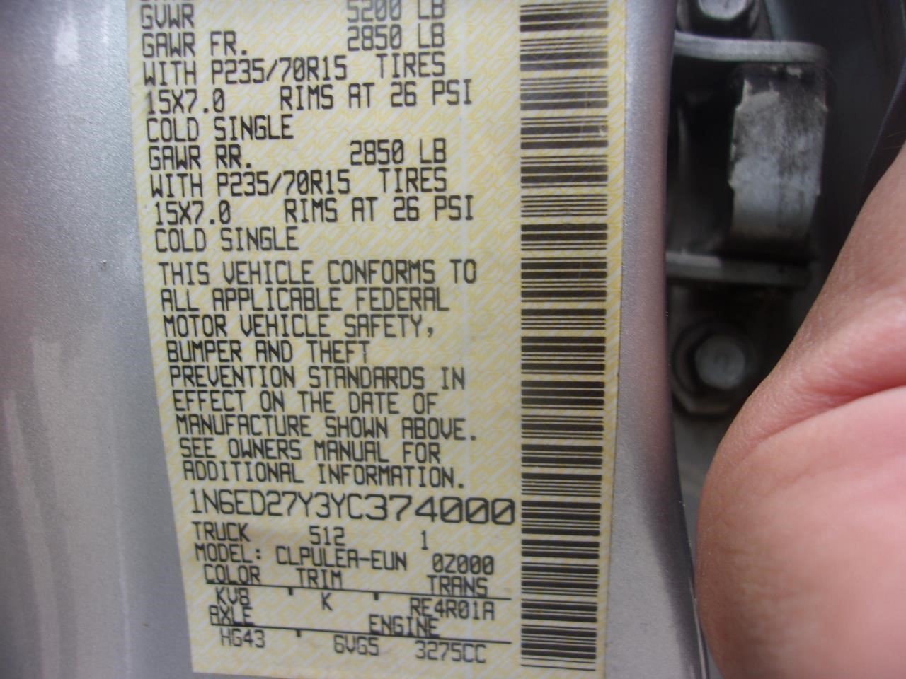 Engine ECM Electronic Control Module 6 Cylinder 2WD Fits 00 FRONTIER 32764987