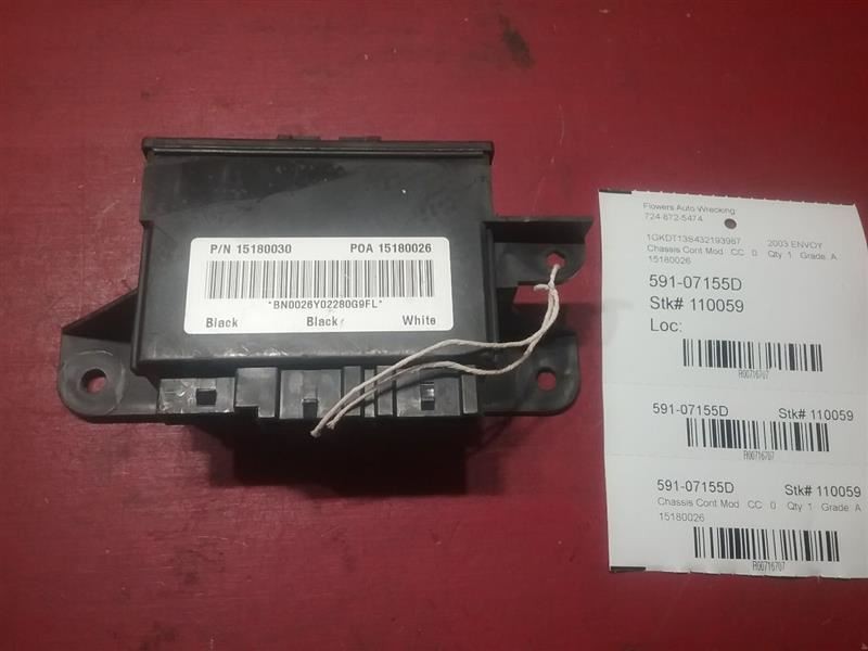 Chassis ECM Body Control BCM Rear In Lftbk ID 15869971 Fits 02-08 ENVOY 716707