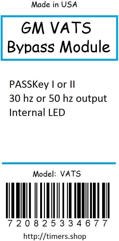 Lightweight GM VATS Bypass Module for PASSkey I & II – USA-Made Reliability