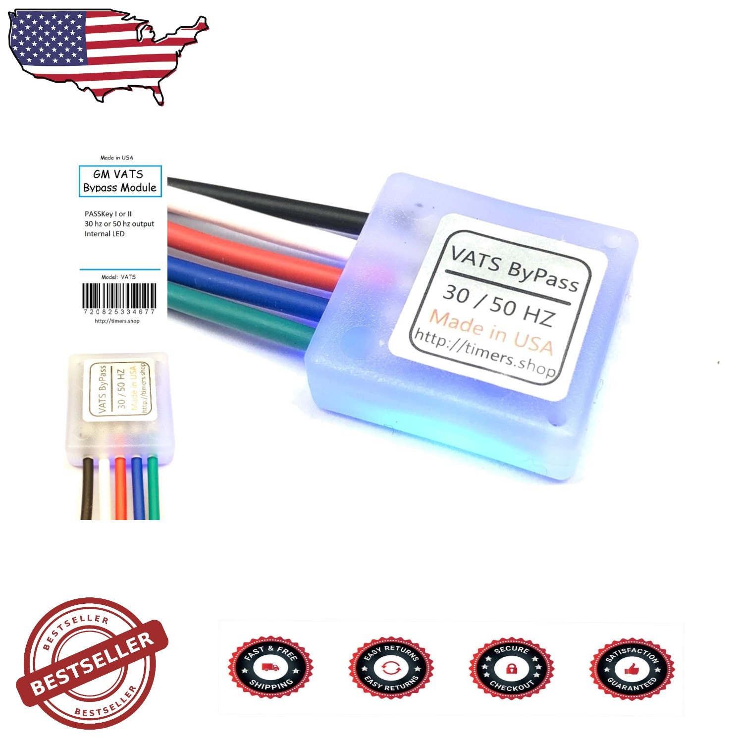 GM VATS Bypass Module LS1 LT1 Painless Install 50/30Hz USA