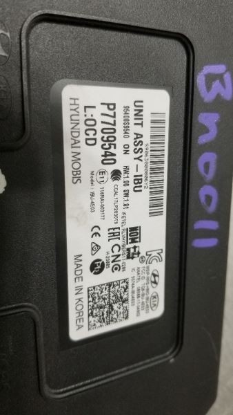 20 2020 KIA TELLURIDE BODY CONTROL MODULE BCM 95400S9540