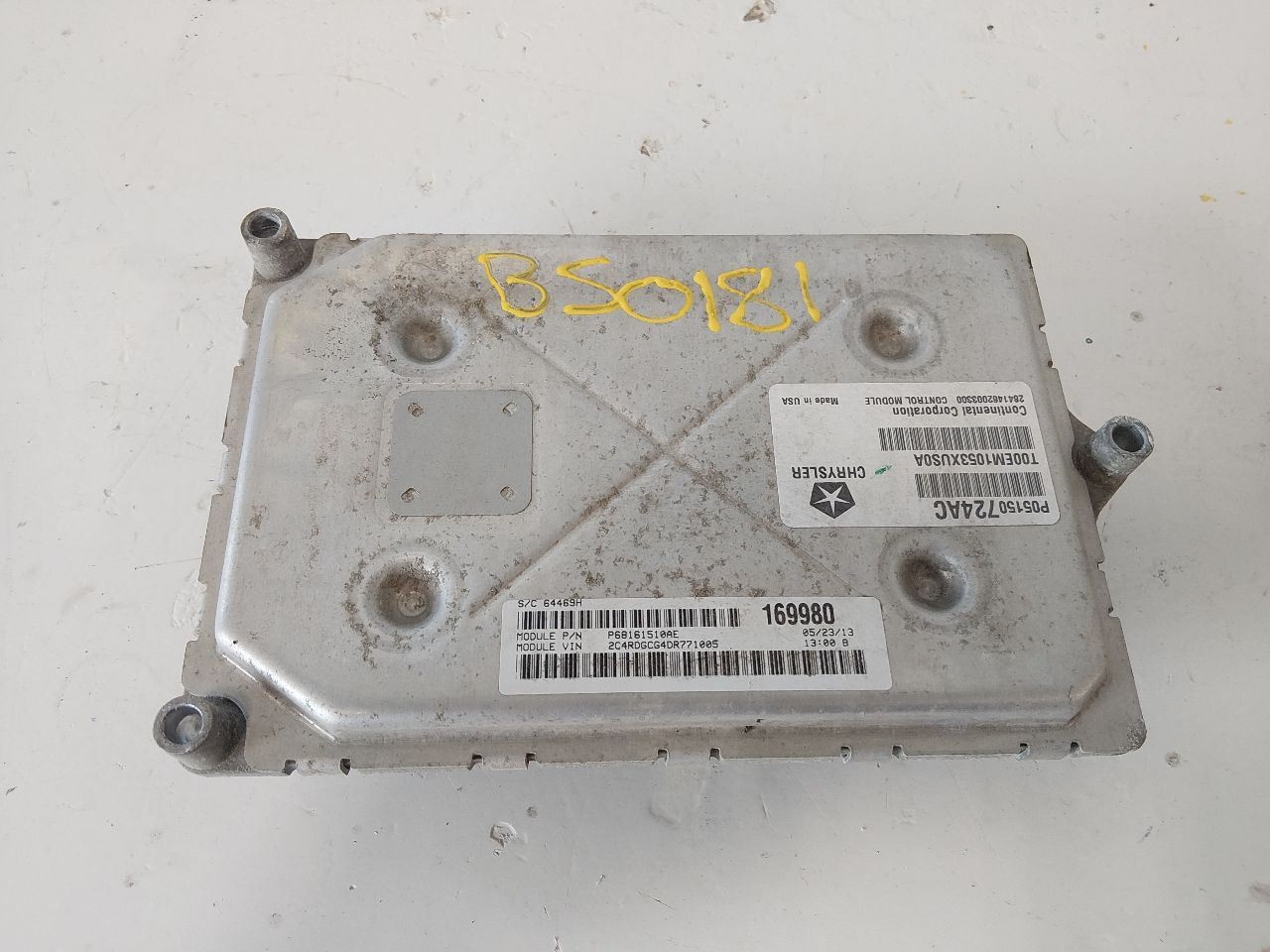 Engine ECM Electronic Control Module 3.6L Fits 13 CARAVAN 3507327