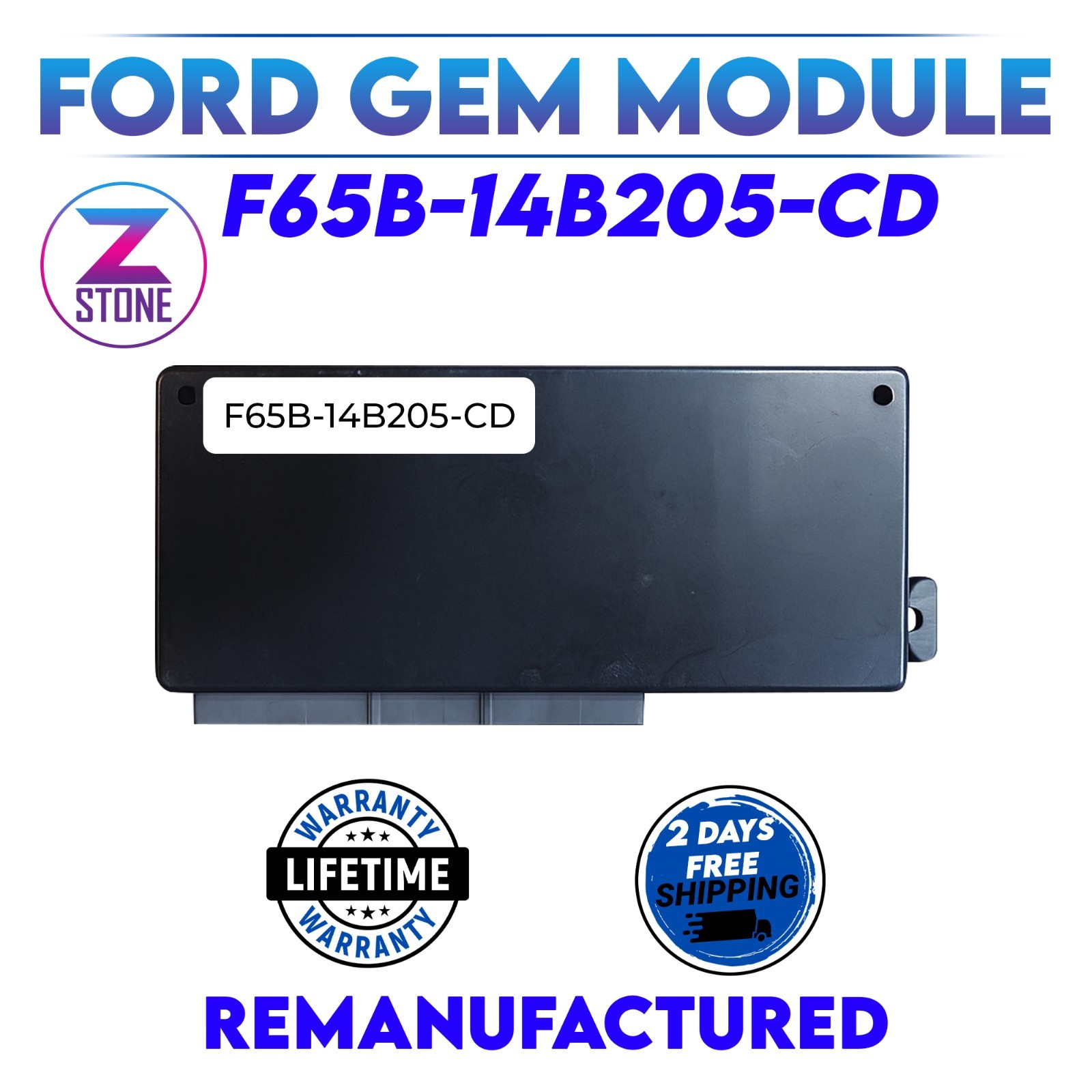 Rebuilt 97-98 F150 F250 4X4 GEM Multifunction Control Module OEM F65B-14B205-CD