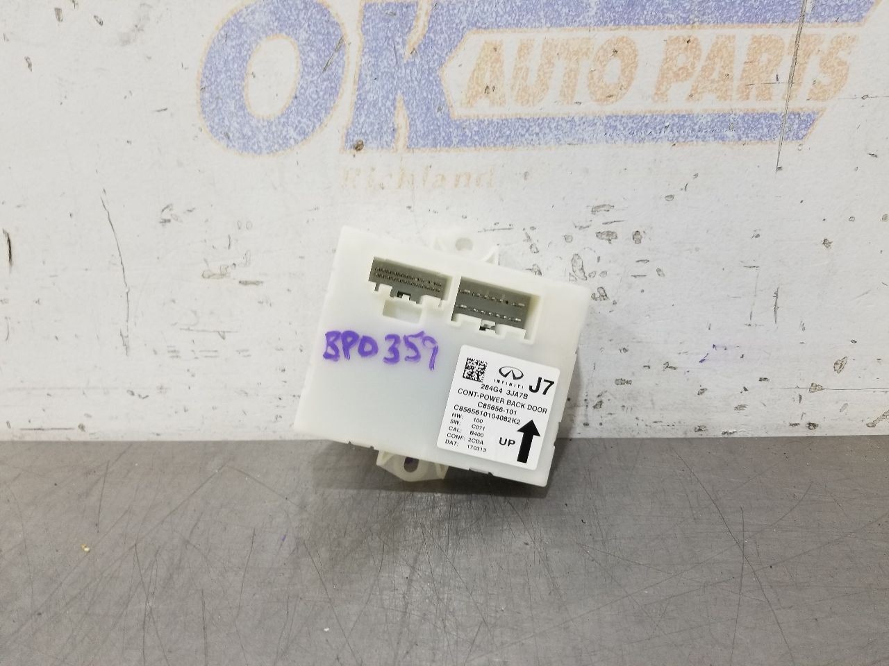 17 2017 INFINITI QX60 REAR POWER LIFTGATE CONTROL MODULE 284G43JA7B