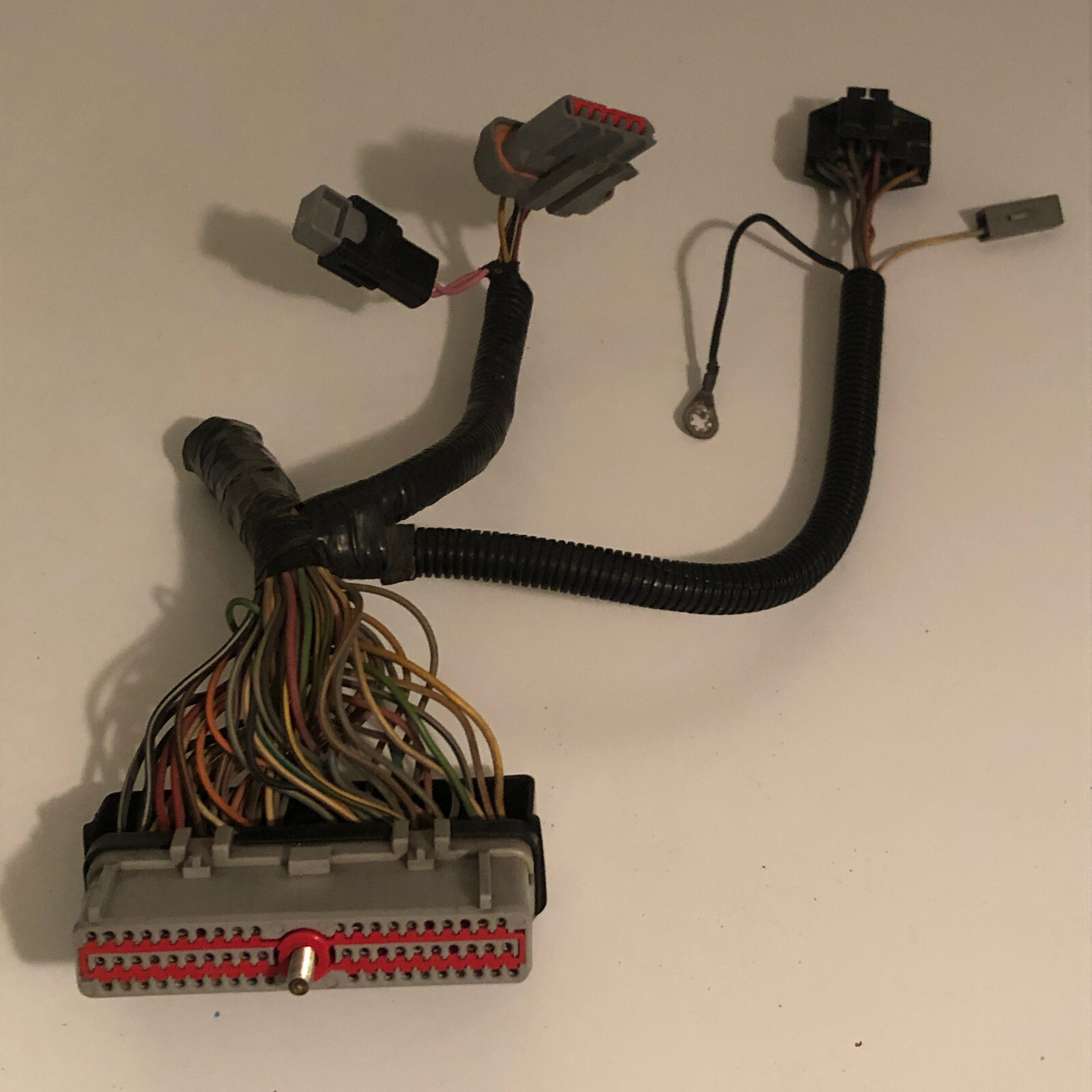 FORD F150 EEC-IV PCM 60-pin Pigtail Connector with TFI SPOUT EEC Self-Test plugs