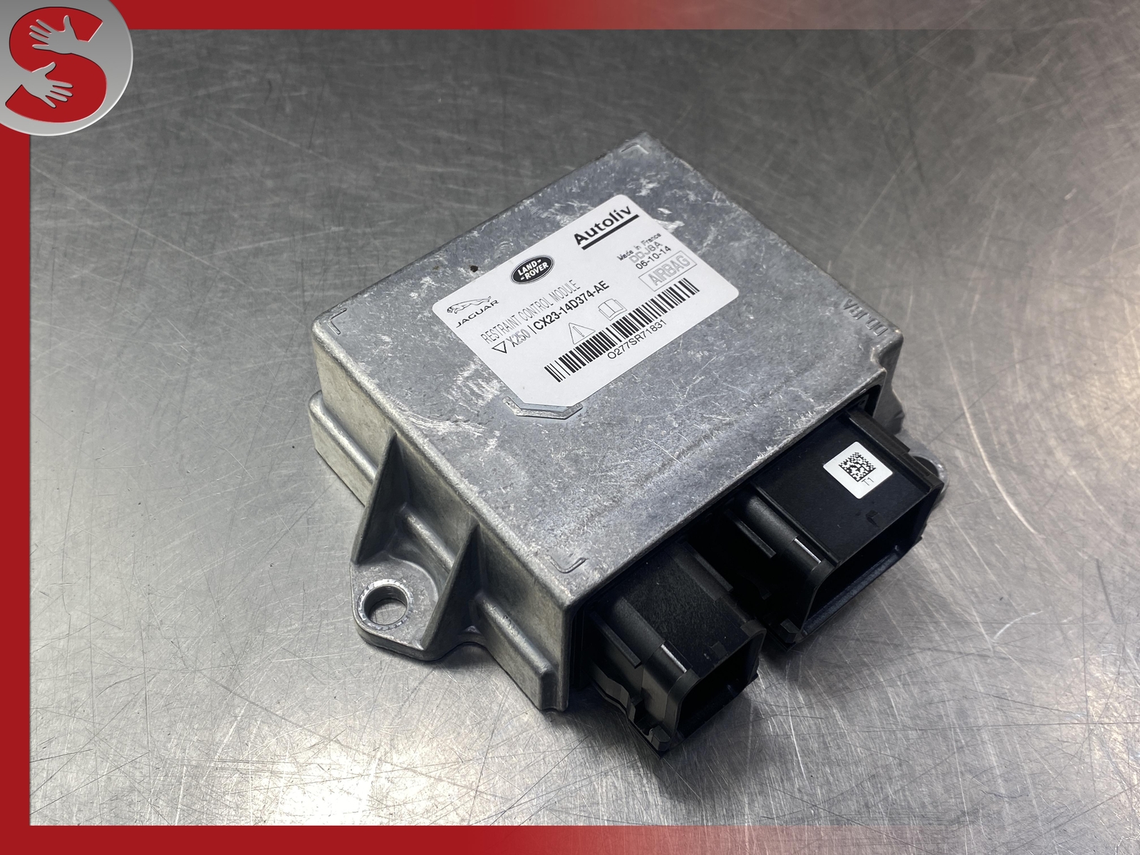 12-15 JAGUAR XF BCM RESTRAINT MODULE AUTOLIV CX2314D374AC OEM