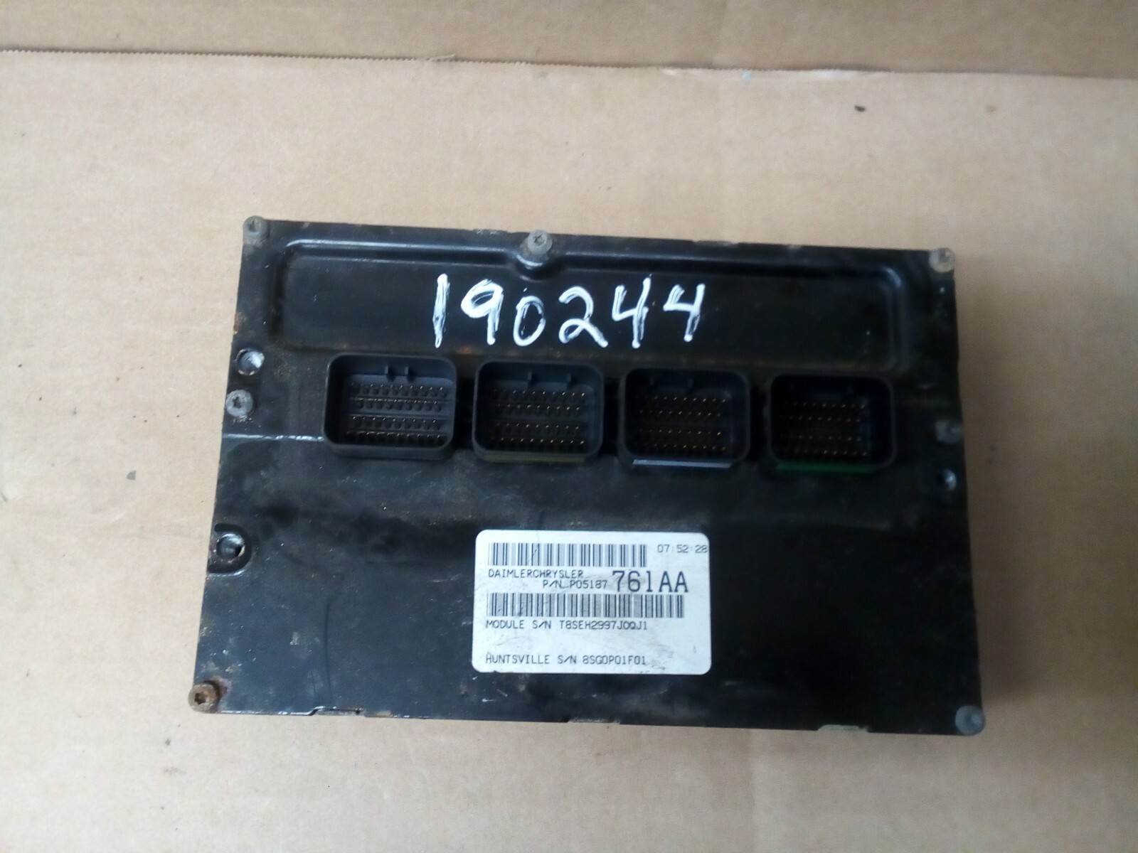 2008 CHRYSLER PT CRUISER ENGINE COMPUTER P[CM ECM P05187761AA