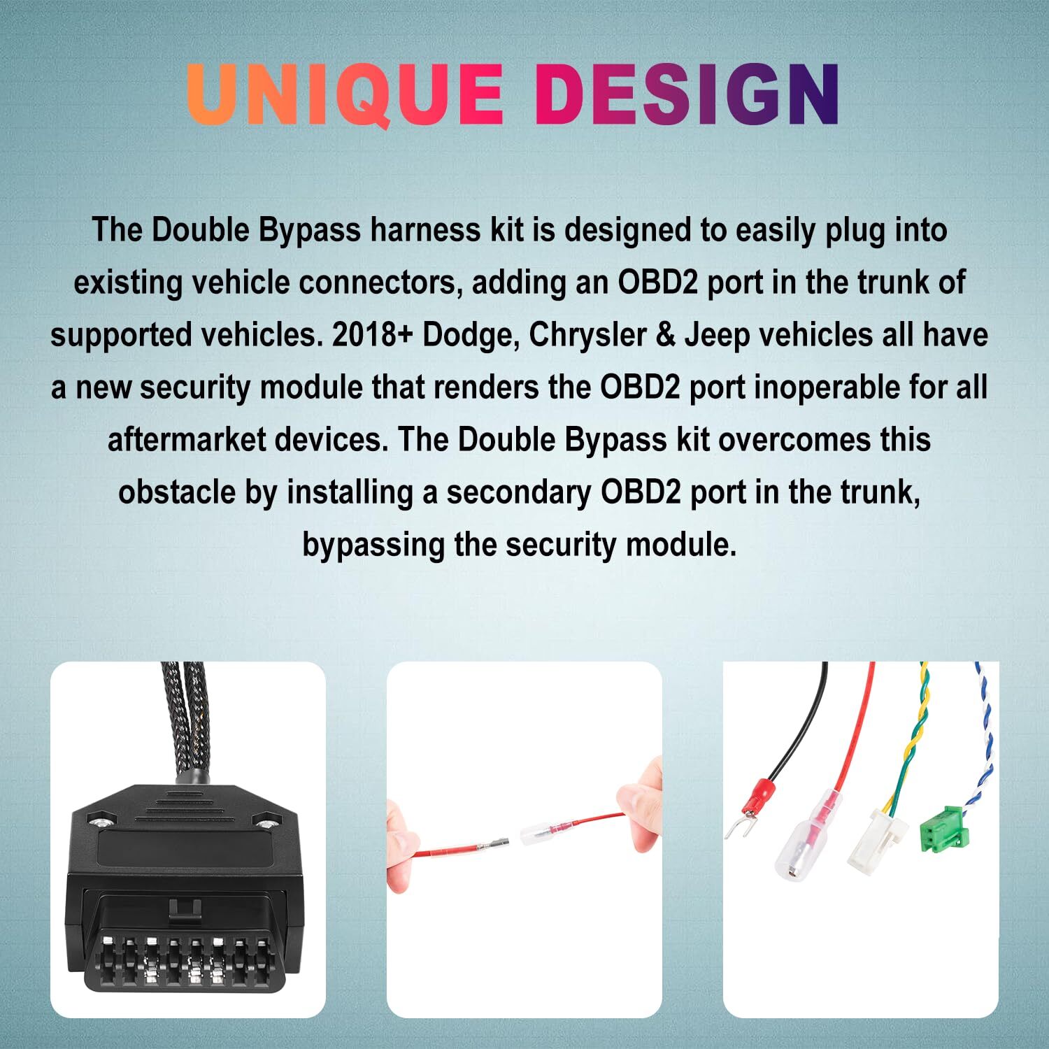 Double Bypass Cable kit for 2018-2023Dodge Charger Challenger Chrysler 300