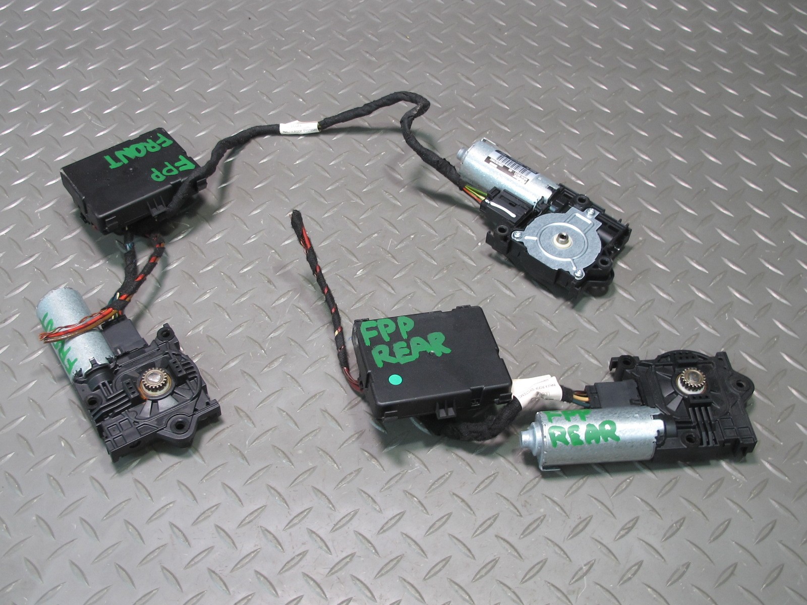 17-23 PORSCHE PANAMERA 971 2.9L FRONT REAR SUNROOF MOTOR CONTROL MODULE SET OF 5