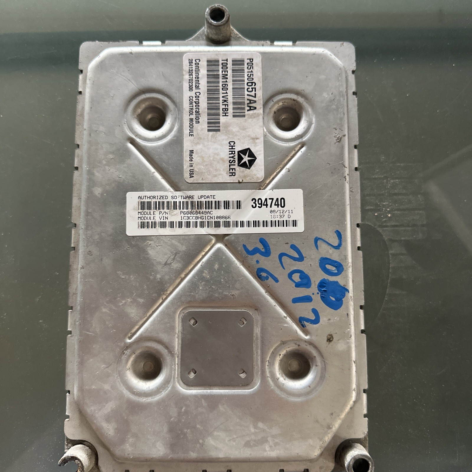 VIN REFLASHED PLUG & PLAY 12 DODGE AVENGER 3.6 ECU ECM PCM MODULE 68068449AH