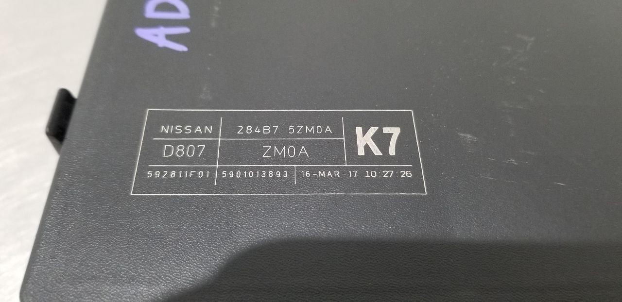 16 INFINITI QX80 POWER SUPPLY CONTROL MODULE 284B75ZM0A