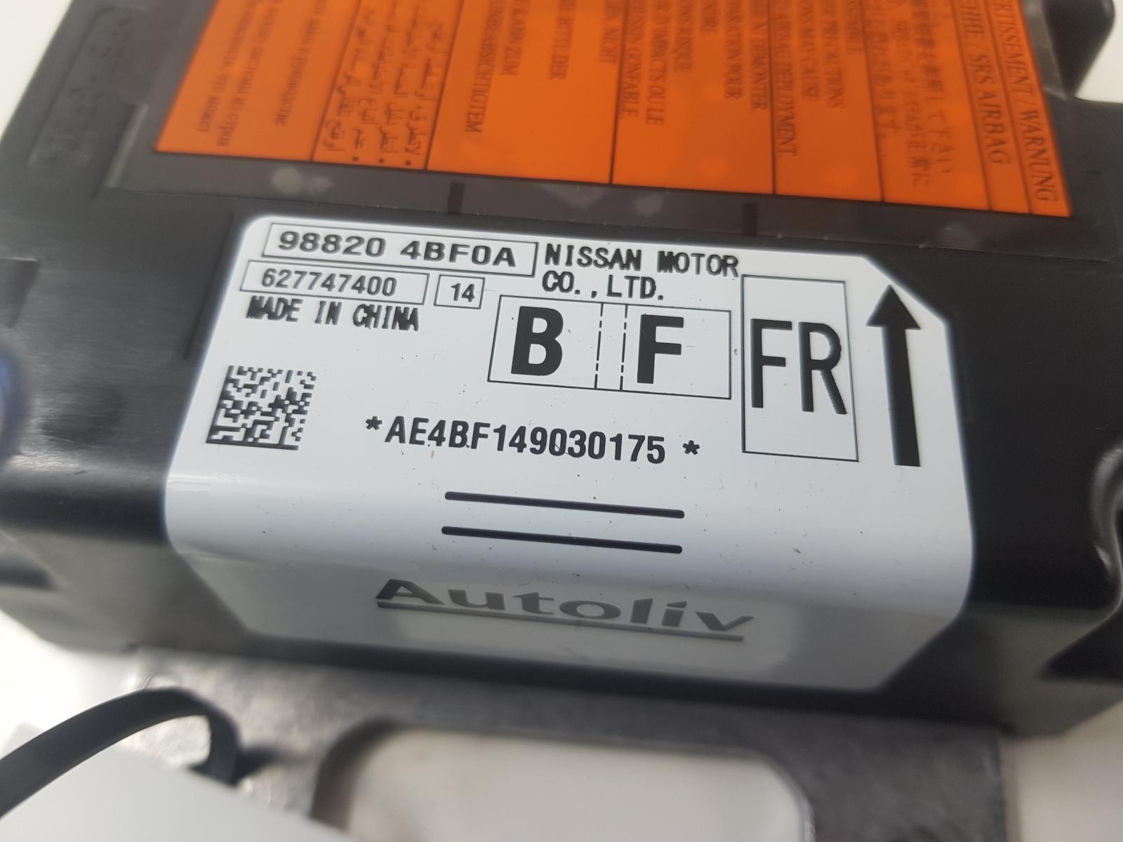 NISSAN X TRAIL AIBAG CONTROL ECU 988204BF0A MK3 T32 2014