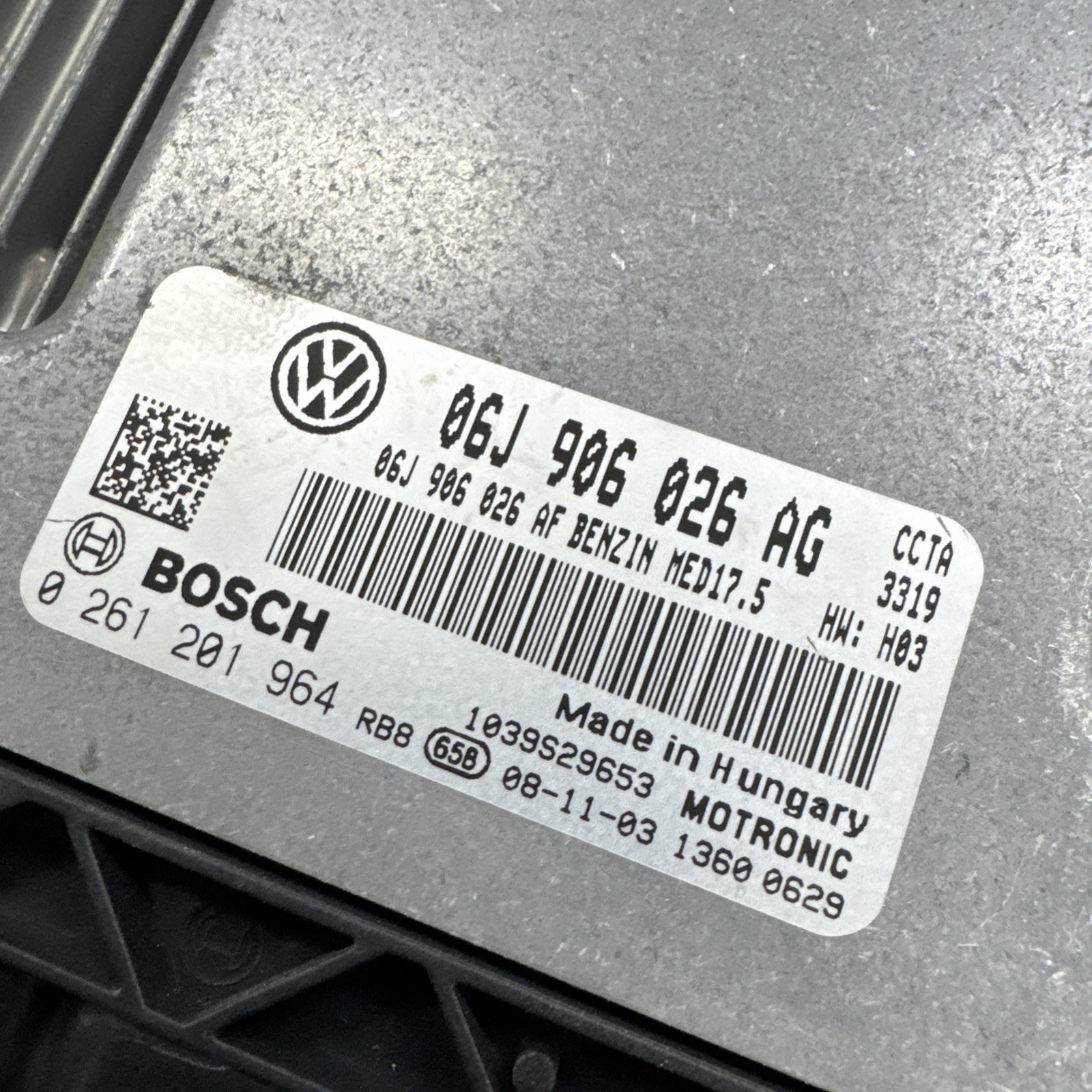 08-09 VW PASSAT Engine ECM Control Module 2.0L AT 06J 906 026 AG 06J906026AG