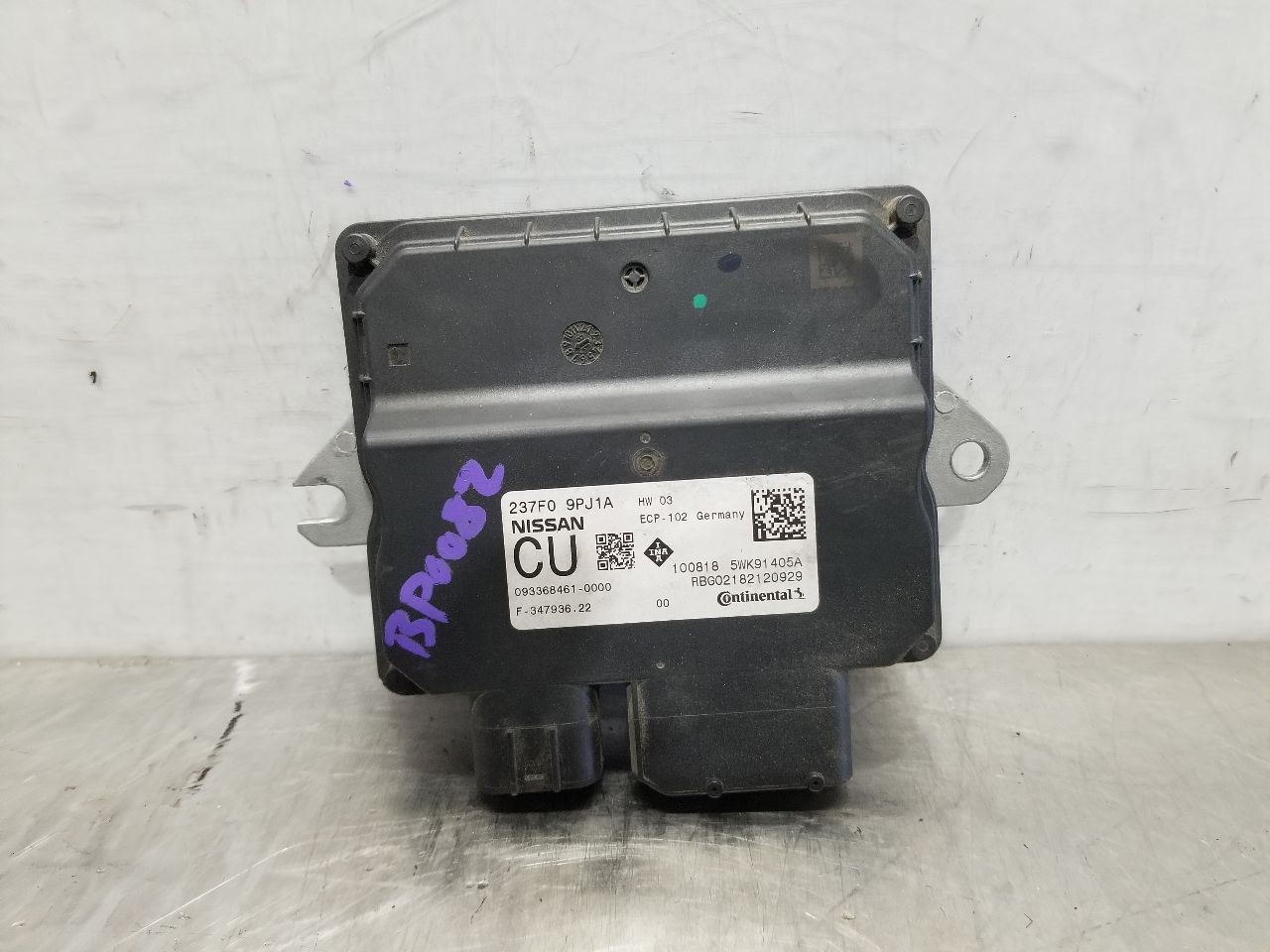19 2019 INFINITI QX60 VALVE CONTROL MODULE 237F09PJ1A