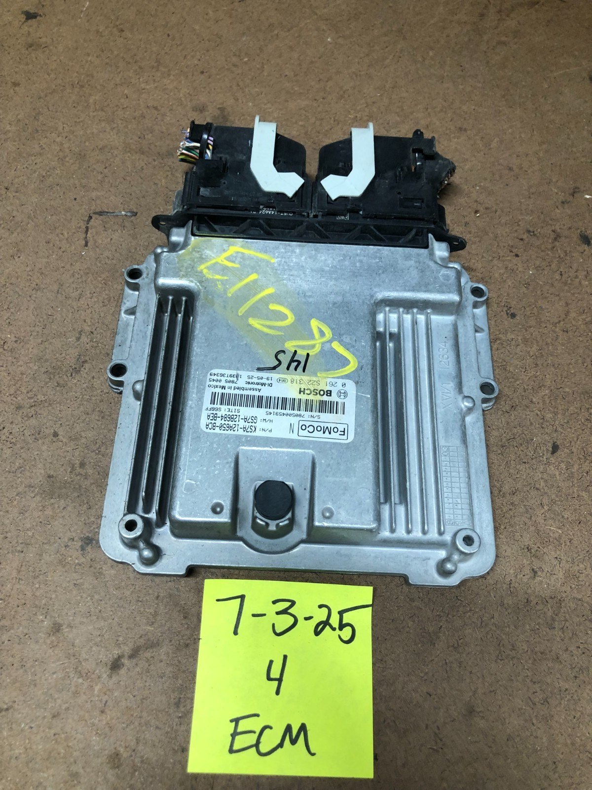 2017 2019 Ford Fusion Ks7A-12A650-Bca Engine Control Module Unit Ecm Plugs