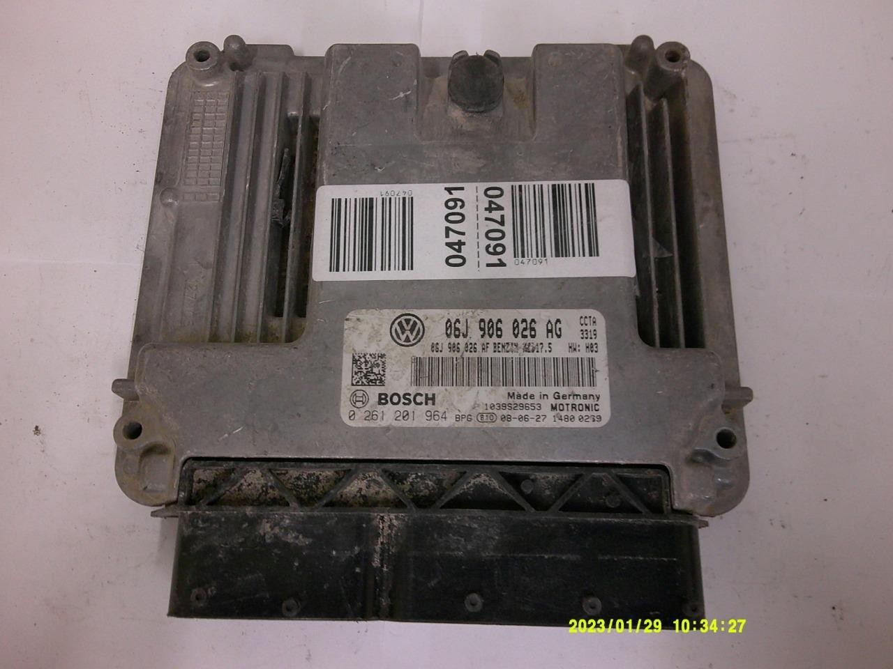 ENGINE COMPUTER VOLKSWAGEN PASSAT 2008 06J906026AG 0261201964 2.0L ECM OEM