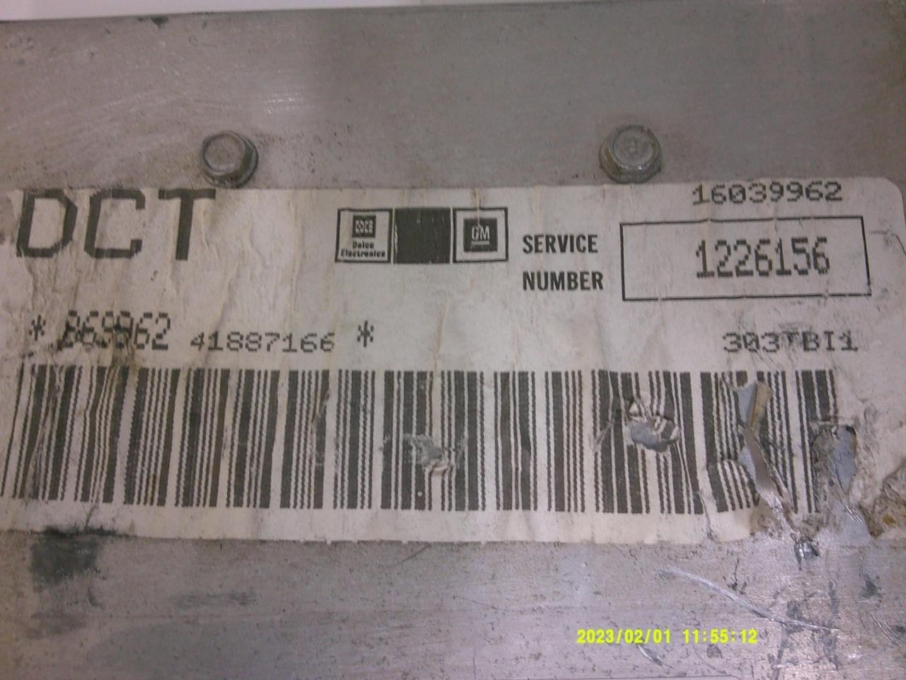 ENGINE COMPUTER BUICK CENTURY 1984 1226156 2.5L PCM ECM ECU OEM