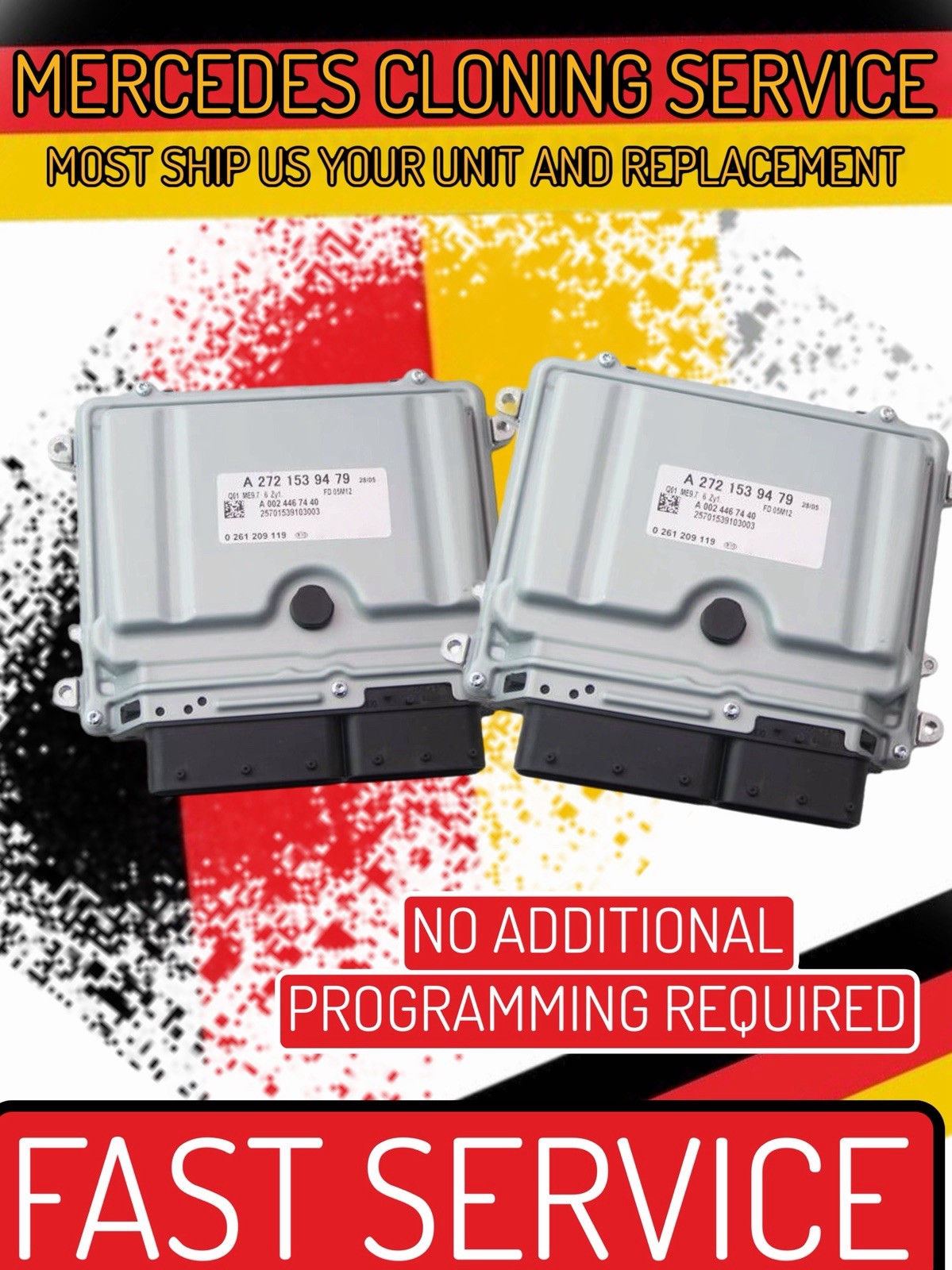 Mercedes ECU Engine Computer CLONING SERVICE Plug and Play