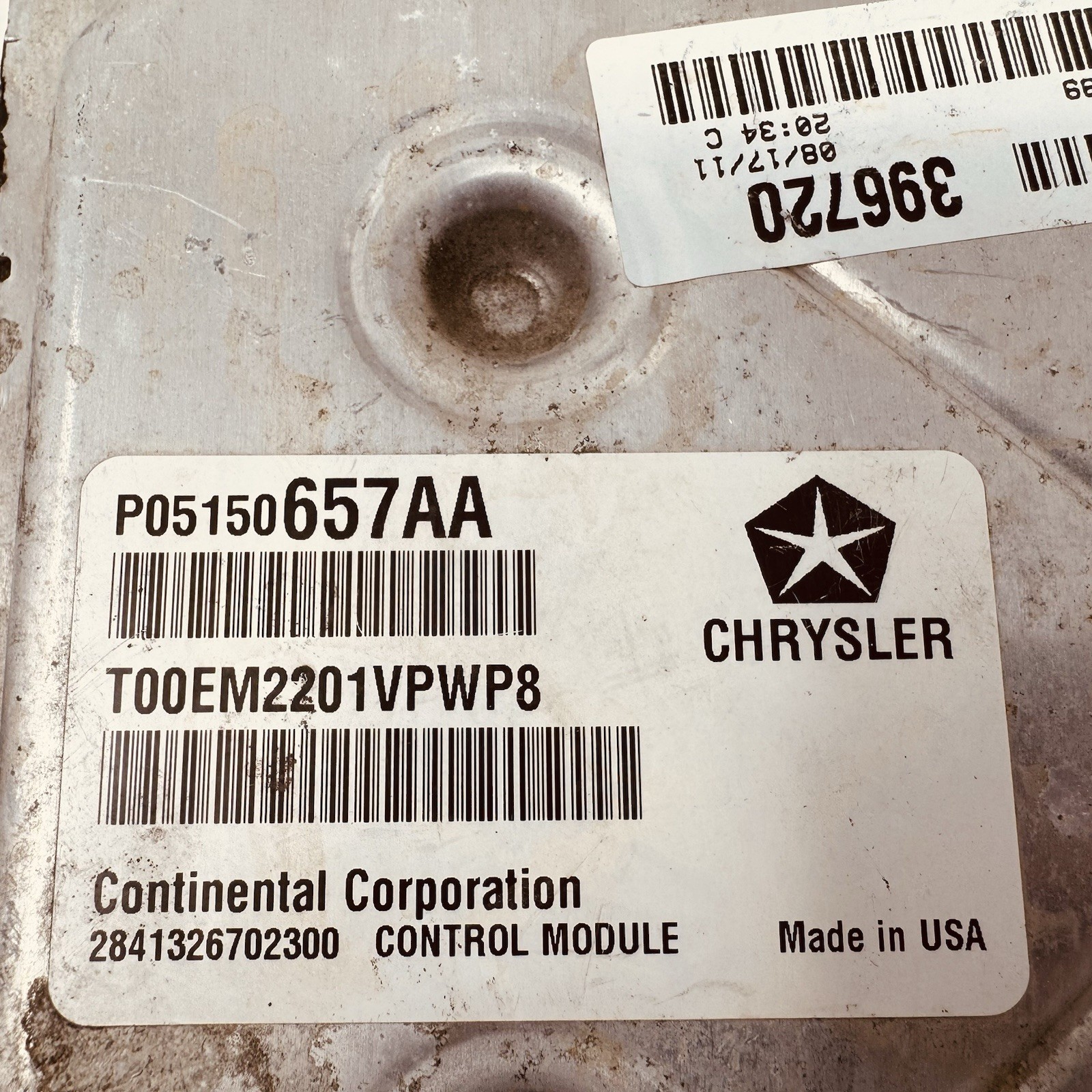 2012 Caravan 3.6L Engine Computer P68070460 “Programmed to your VIN” ECU ECM PCM
