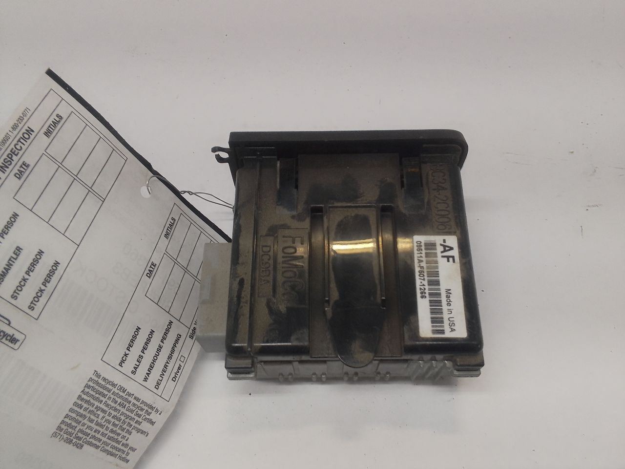 FORD BC34-2C006-AF Trailer Towing Control Module from 2011 F450SD 12775831