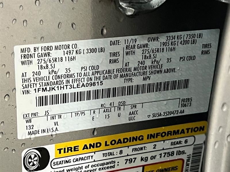 Theft Body Control Module JLIZ14C177A Fits 18-21 Expedition 2743278