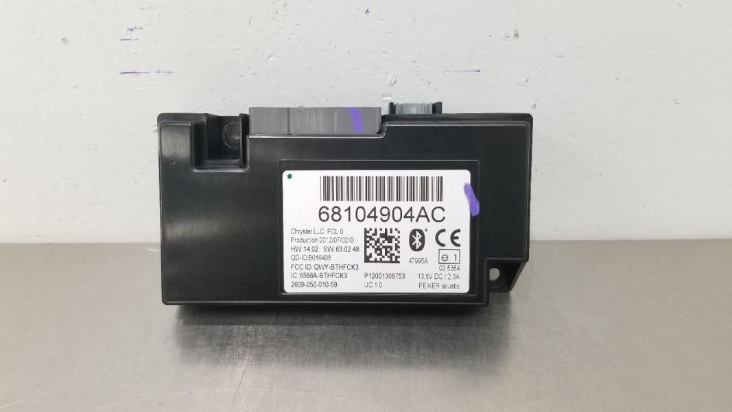 13 JEEP WRANGLER JK JKU COMMUNICATION TELEMATICS CONTROL MODULE 68104904AC