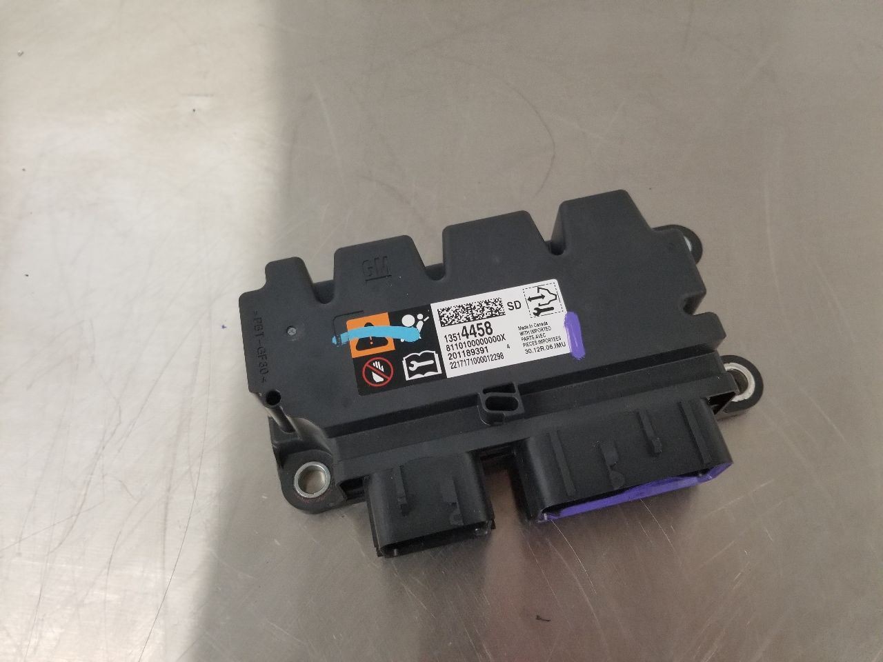 17 2017 GMC CANYON ALL TERRAIN SRS RESTRAINT CONTROL MODULE 13514458