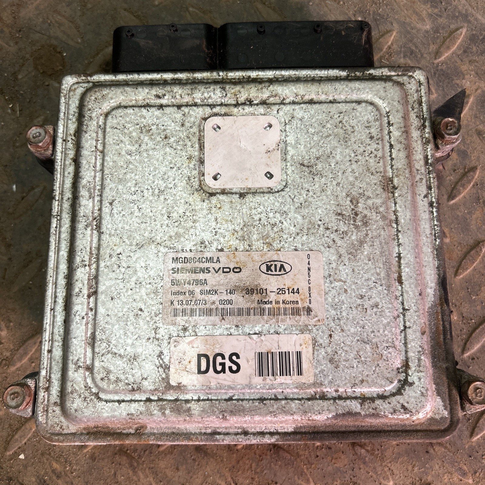 ENGINE COMPUTER KIA OPTIMA 2006 2007 2008 39101-25144 5WY4796A 2.4L AT ECM OEM