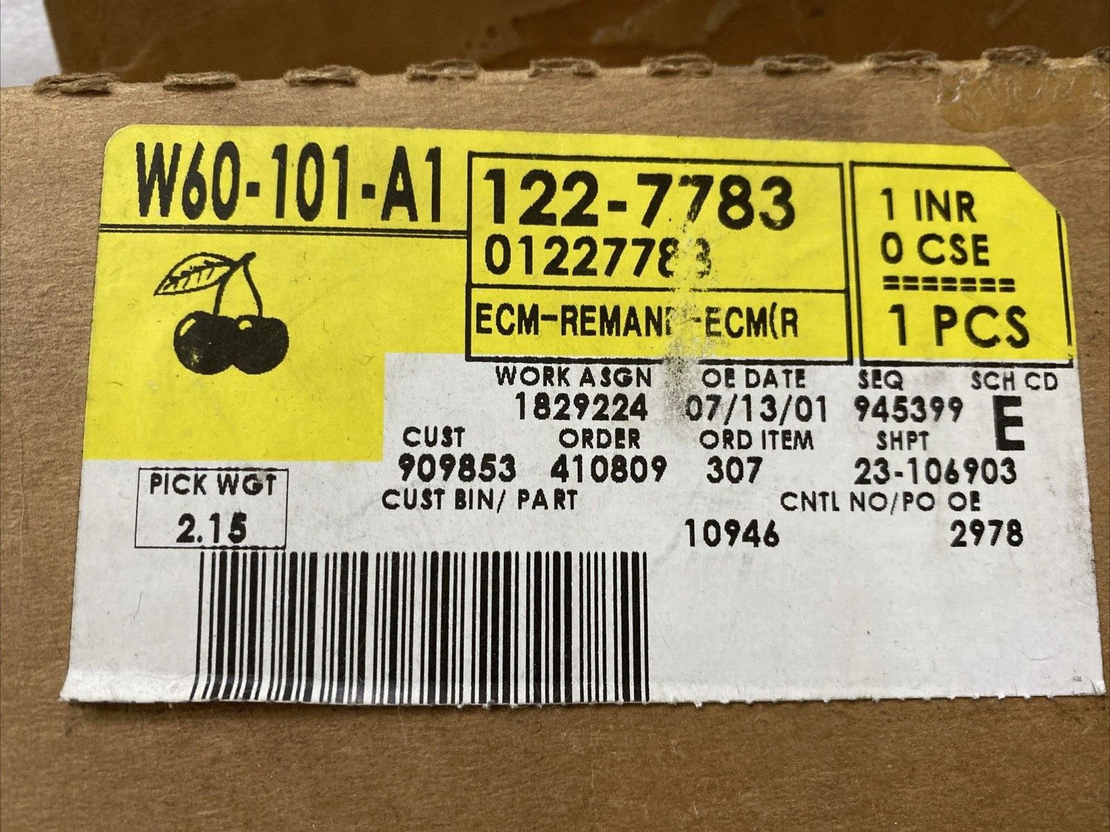 ACEDELCO ENGINE CONTROL MODULE 1227783 BUICK CENTURY 3.8L 1987-1988