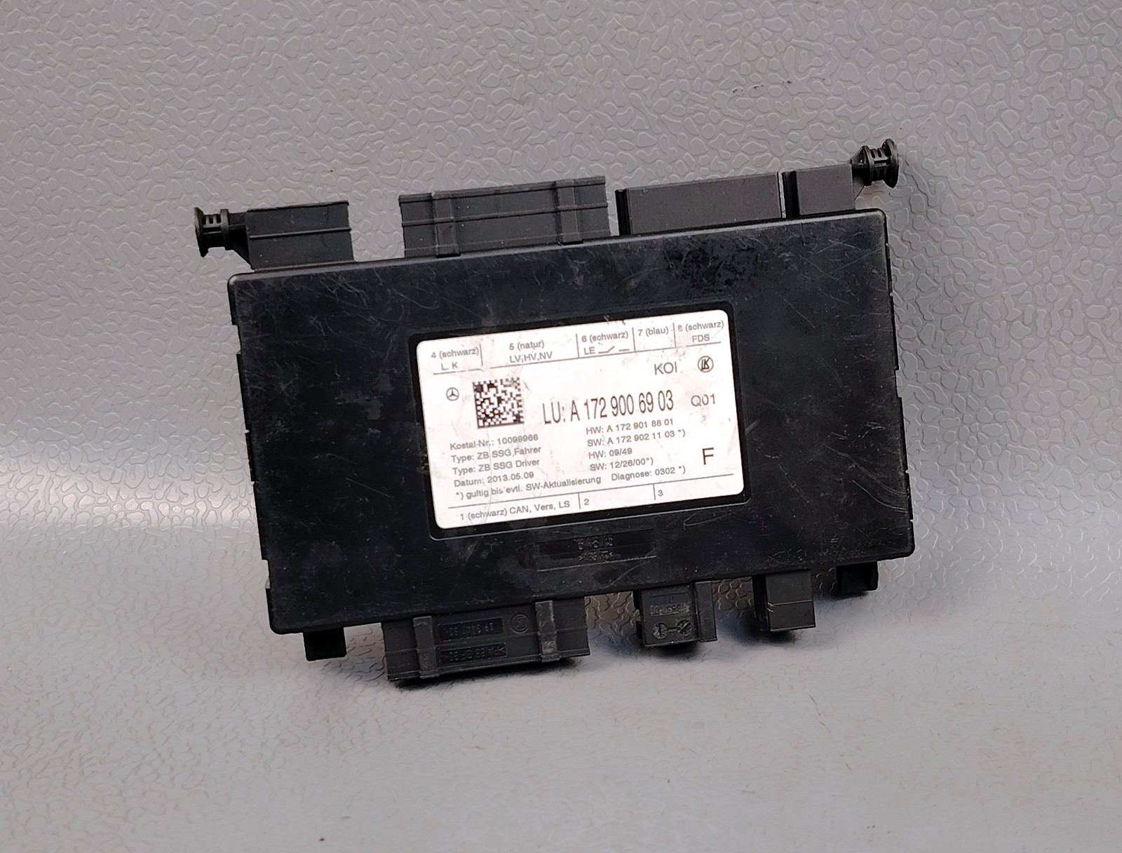 2021 MERCEDES-BENZ AMG GT 4.0 LEFT SEAT CONTROL MODULE A1729006903