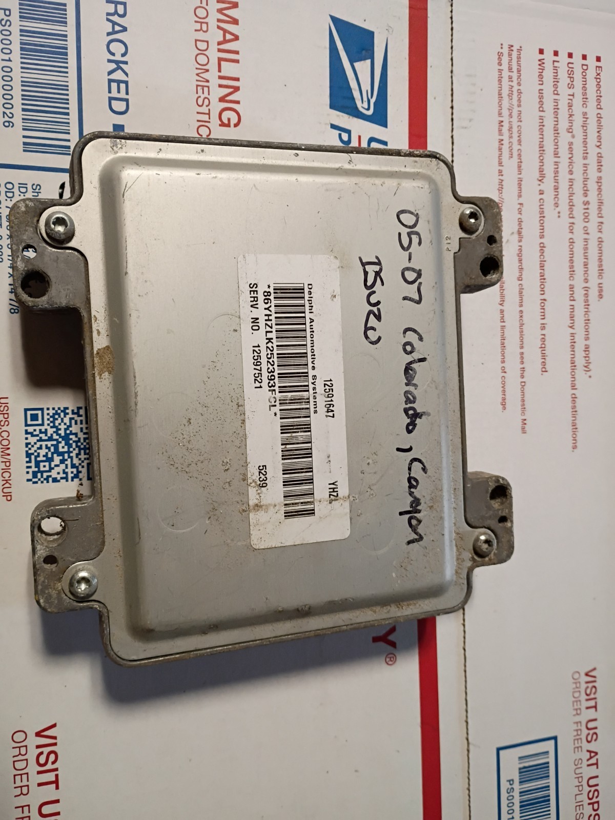 05-07 Chevy Colorado GMC Canyon Engine ECM ECU Control Module 12591647 #H4PT4