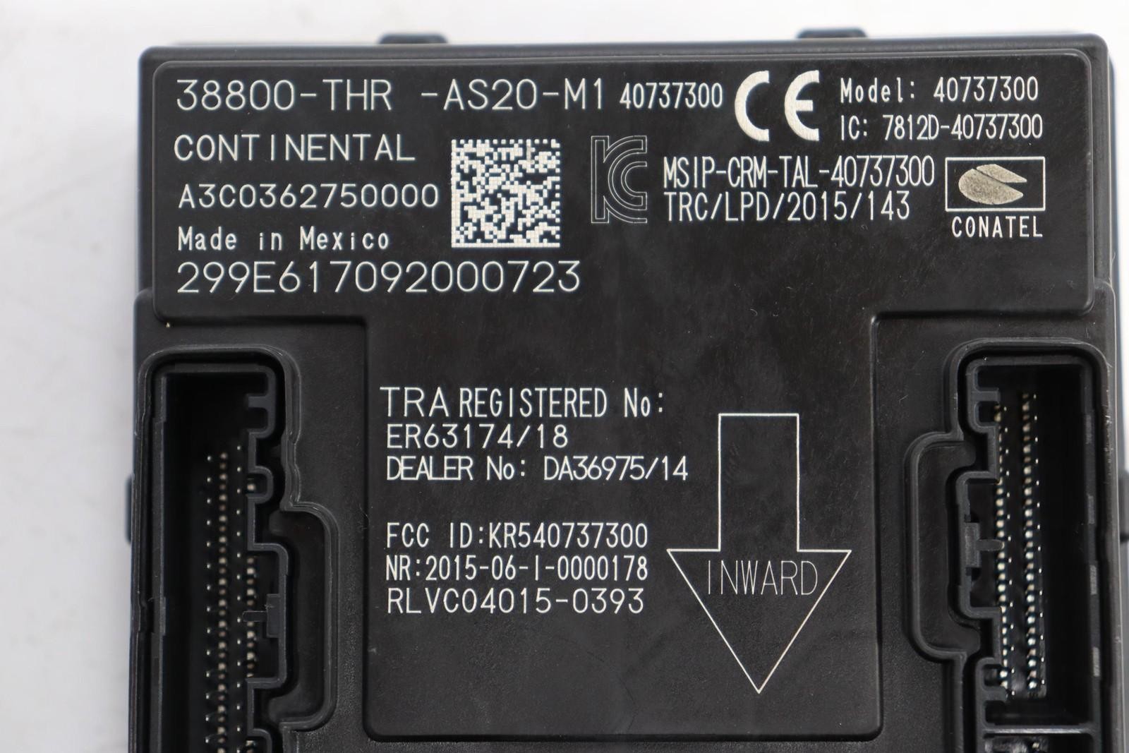 Used Body Control Module fits: 2021 Honda Odyssey Body Control BCM body control