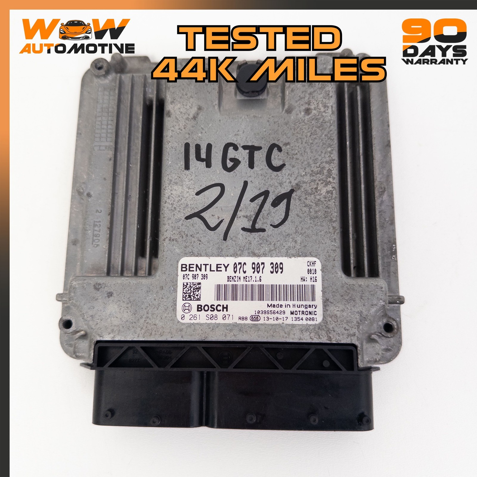 12-19 BENTLEY CONTINENTAL GT FLYING SPUR ECU ECM ENGINE CONTROL MODULE UNIT OEM