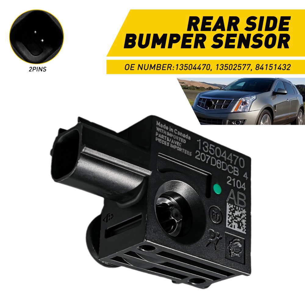 Rear Side Crash Bumper Sensor For Buick Cadillac Chevy GMC 2Pins 13504470 1-5SET