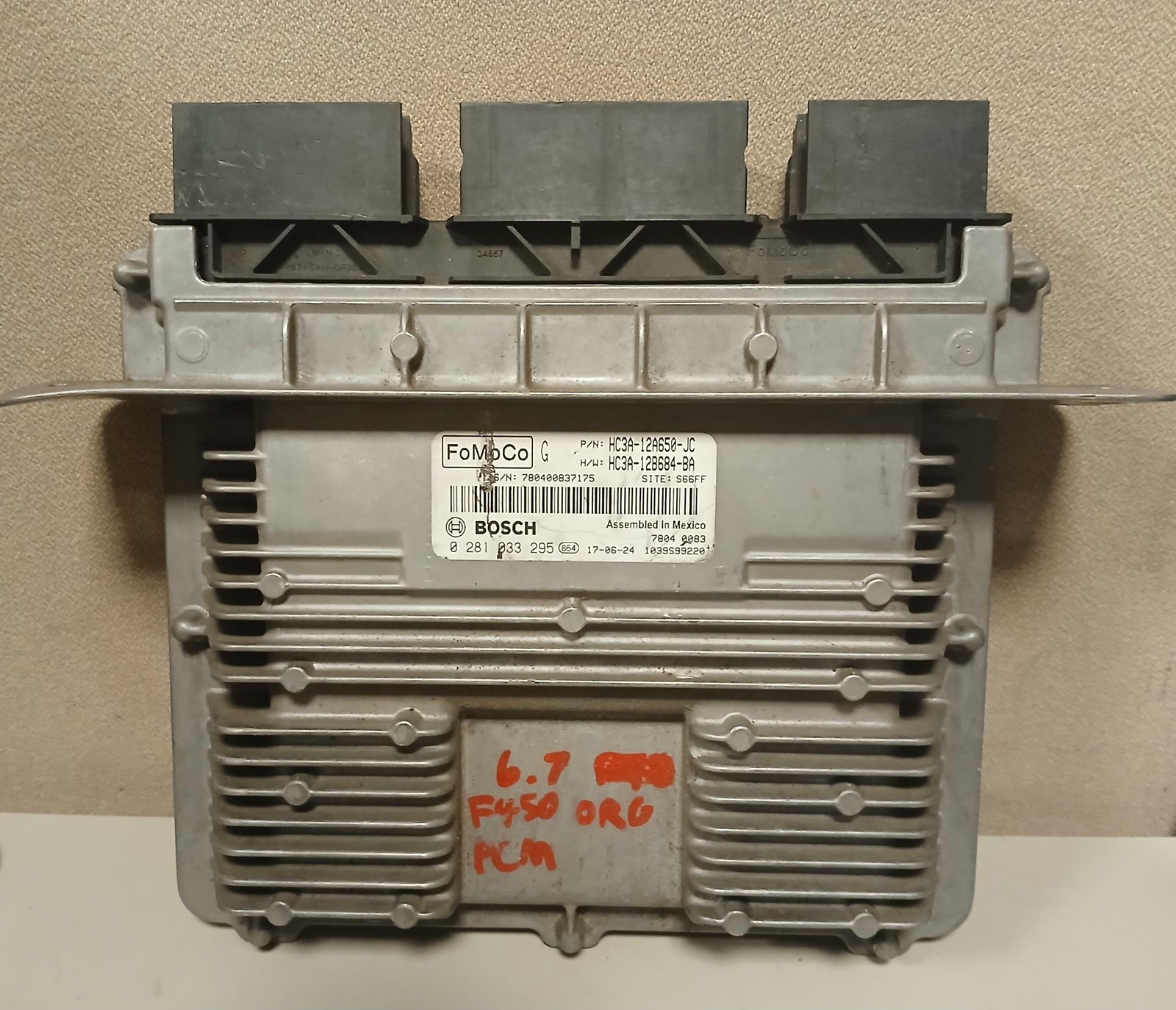 CORE 17-19 FORD F250SD 350SD ECM ECU Diesel 6.7L OEM HC3A-12A650-JC