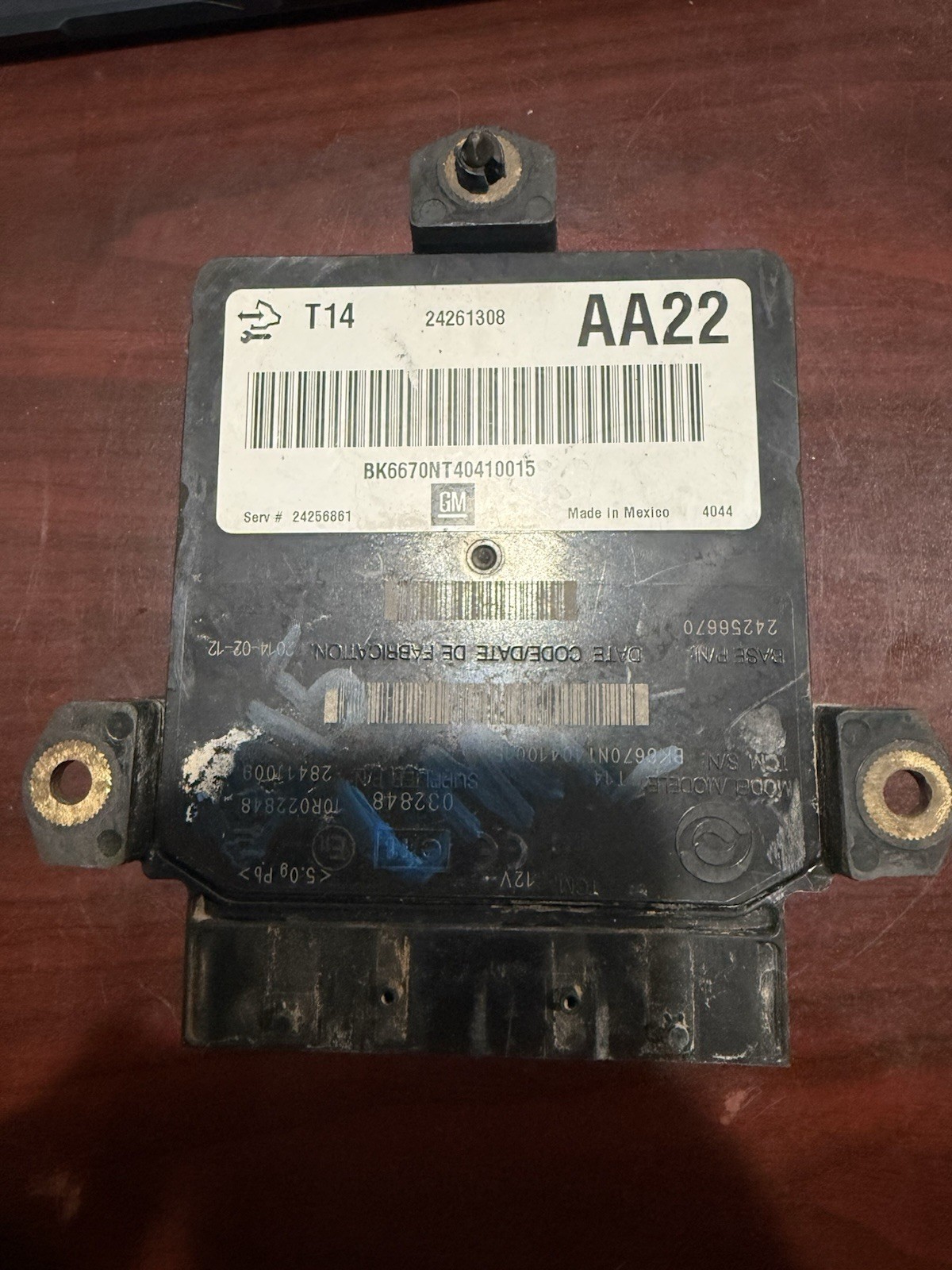 2009-2015 GM Duramax Allison Transmission Control Module TCM TCU T14 24261308
